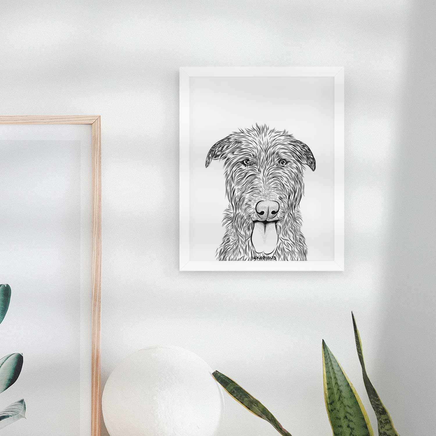 Keeva the Irish Wolfhound Art Print