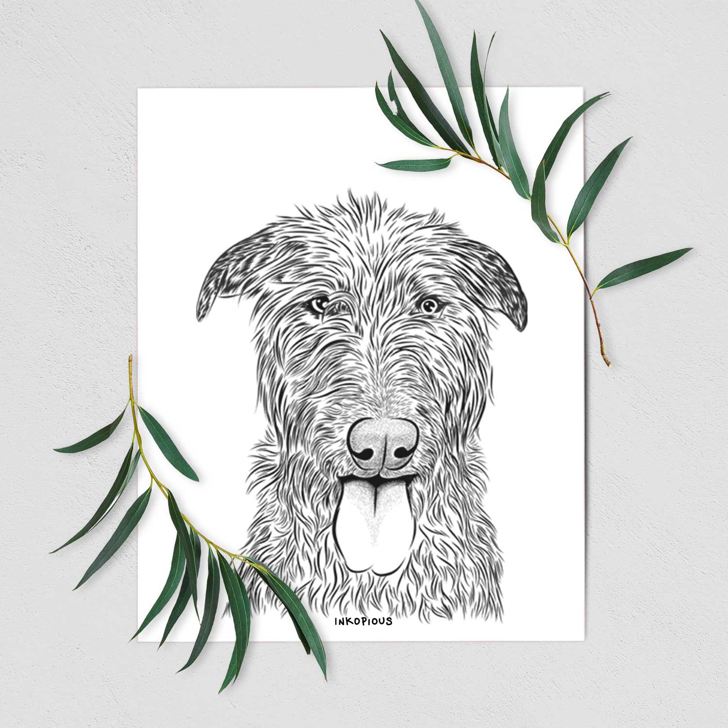 Keeva the Irish Wolfhound Art Print