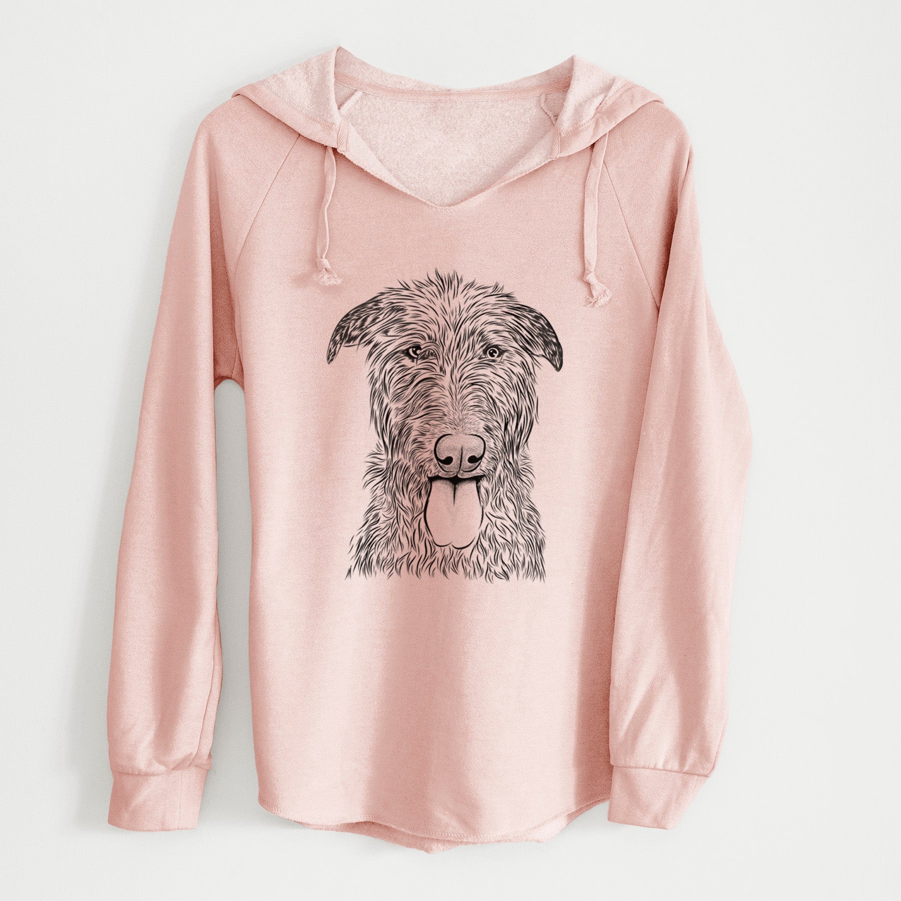 Bare Keeva the Irish Wolfhound - Cali Wave Hooded Sweatshirt