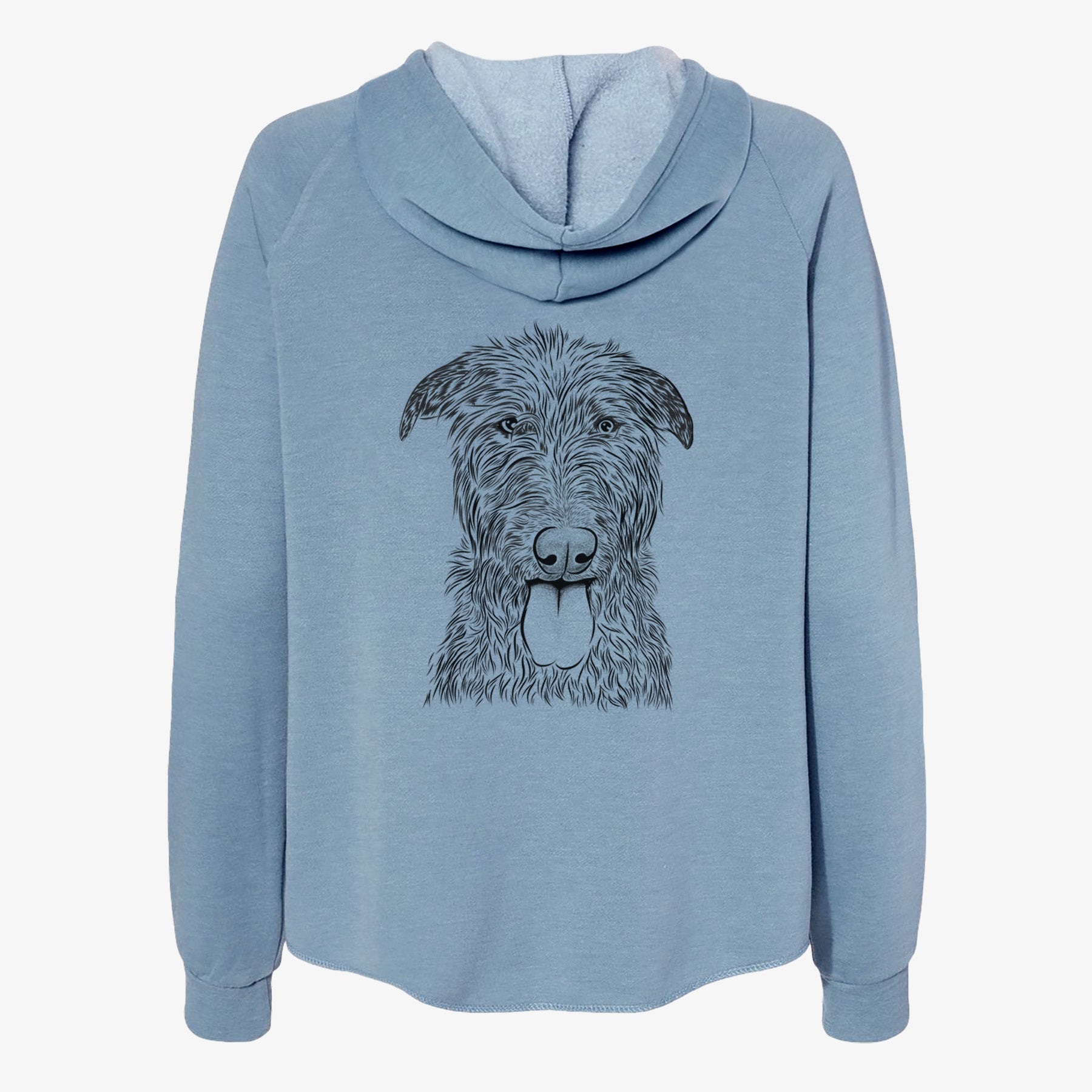 Keeva the Irish Wolfhound - Women's Cali Wave Zip-Up Sweatshirt