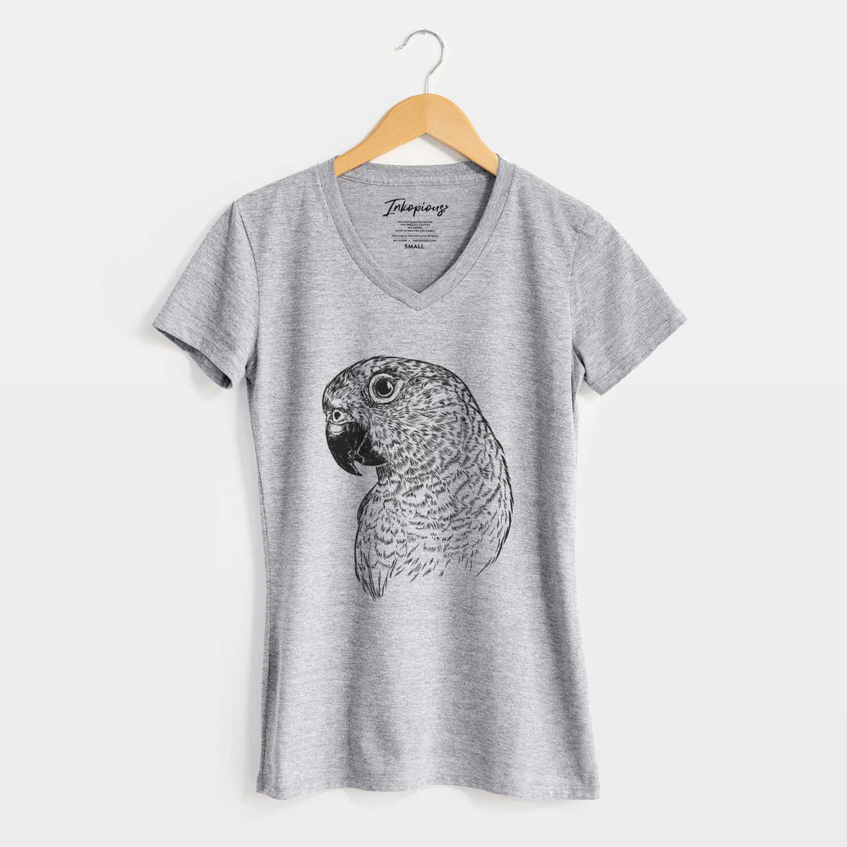 Bare Kelly the Conure - Women's V-neck Shirt