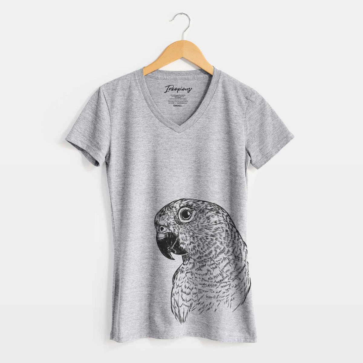 Bare Kelly the Conure - Women's V-neck Shirt