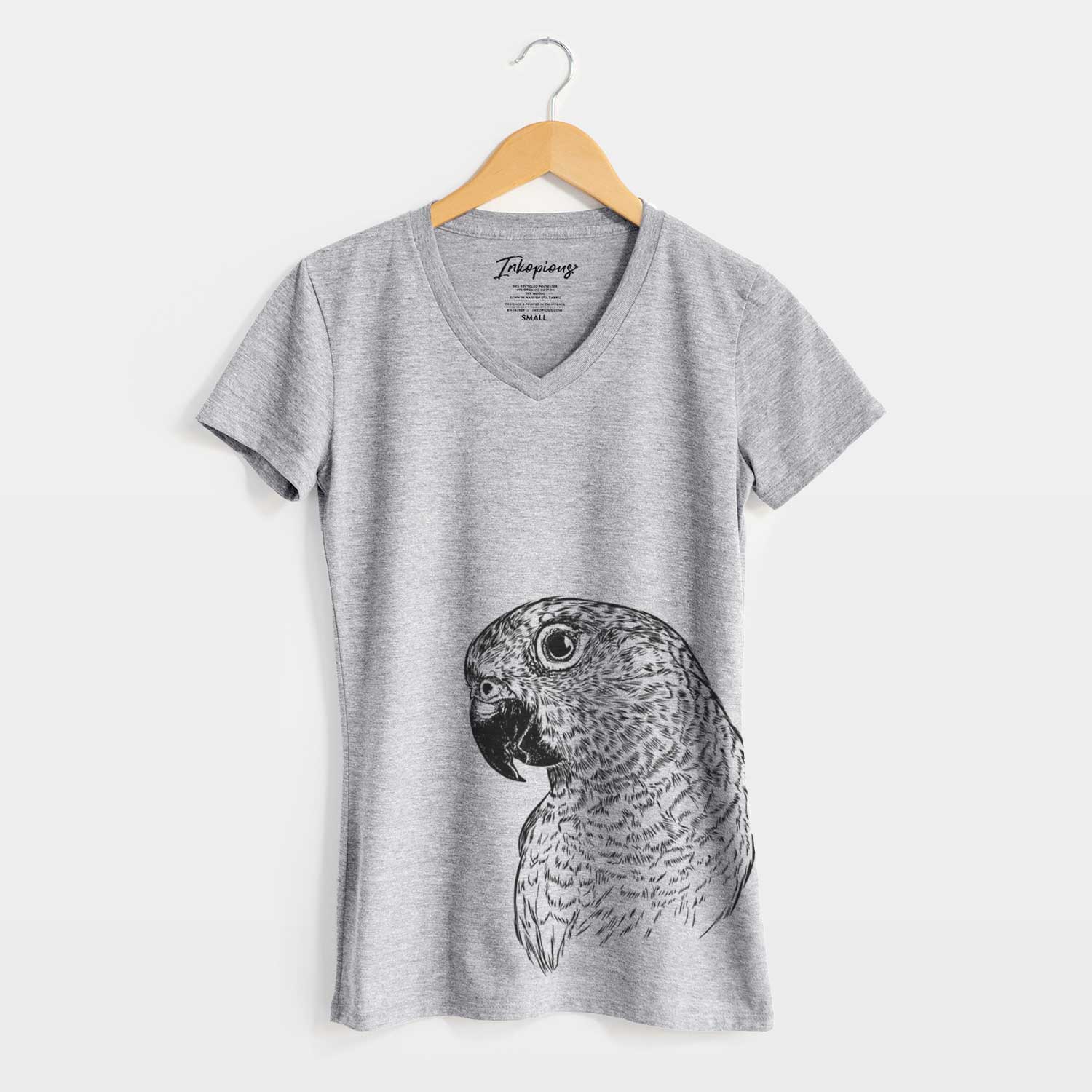 Bare Kelly the Conure - Women's V-neck Shirt