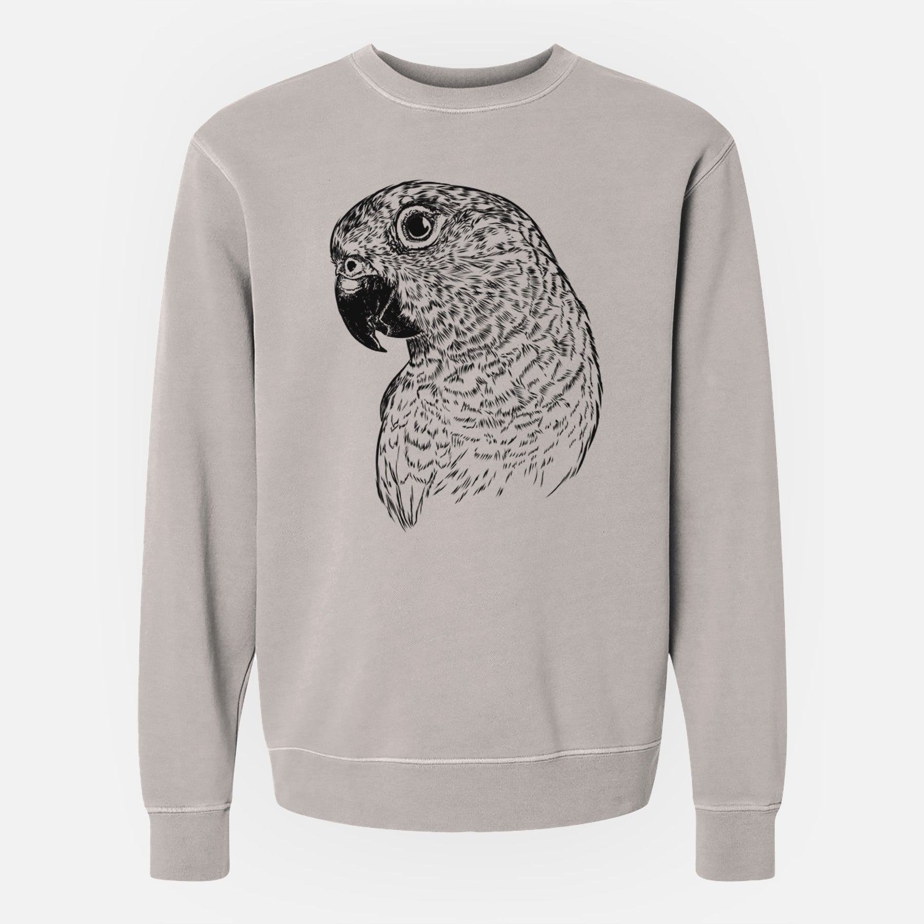 Bare Kelly the Conure - Unisex Pigment Dyed Crew Sweatshirt