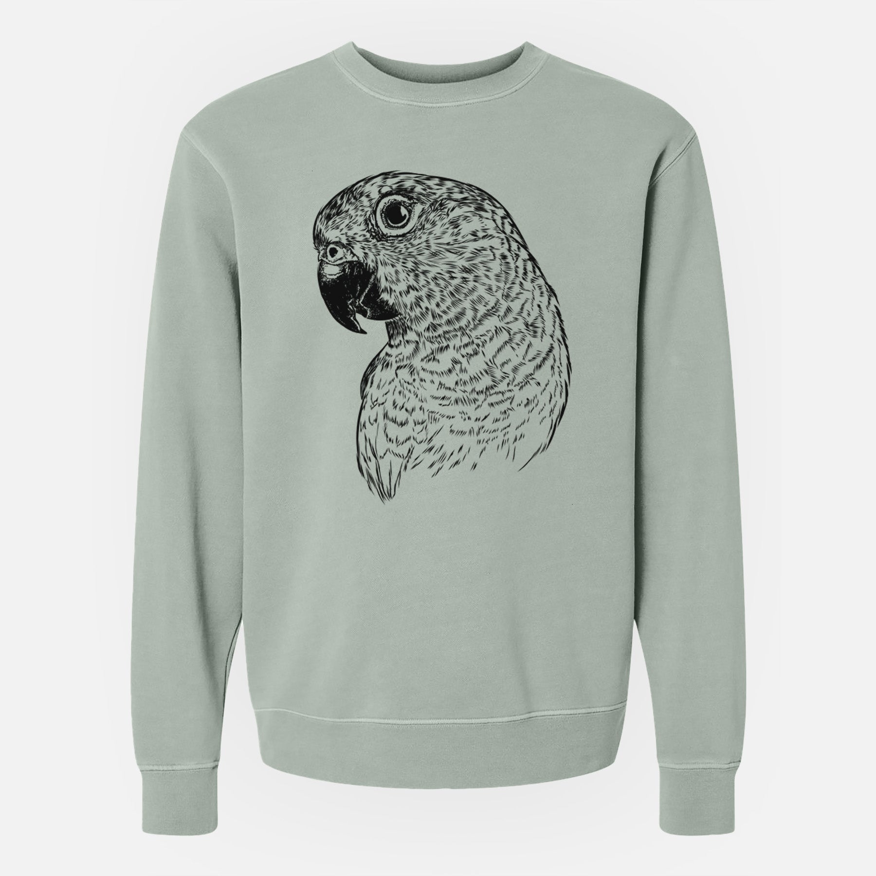 Bare Kelly the Conure - Unisex Pigment Dyed Crew Sweatshirt