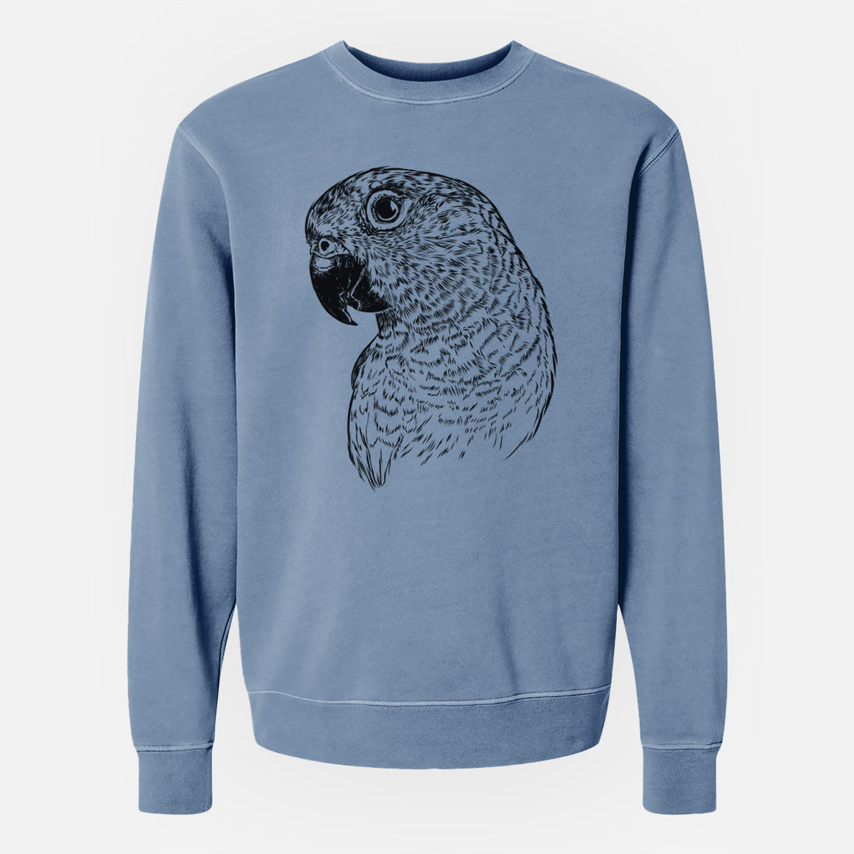 Bare Kelly the Conure - Unisex Pigment Dyed Crew Sweatshirt