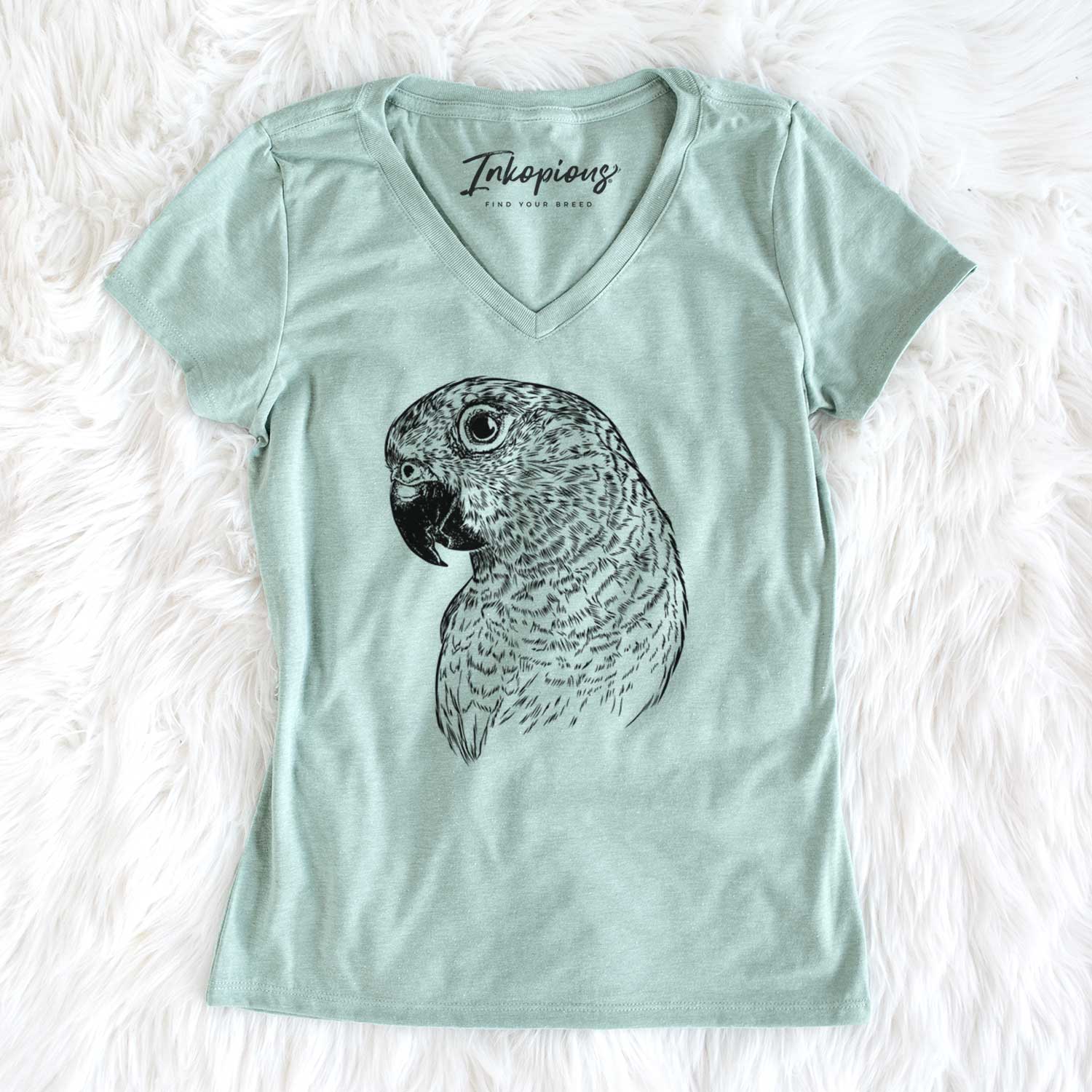 Bare Kelly the Conure - Women's V-neck Shirt