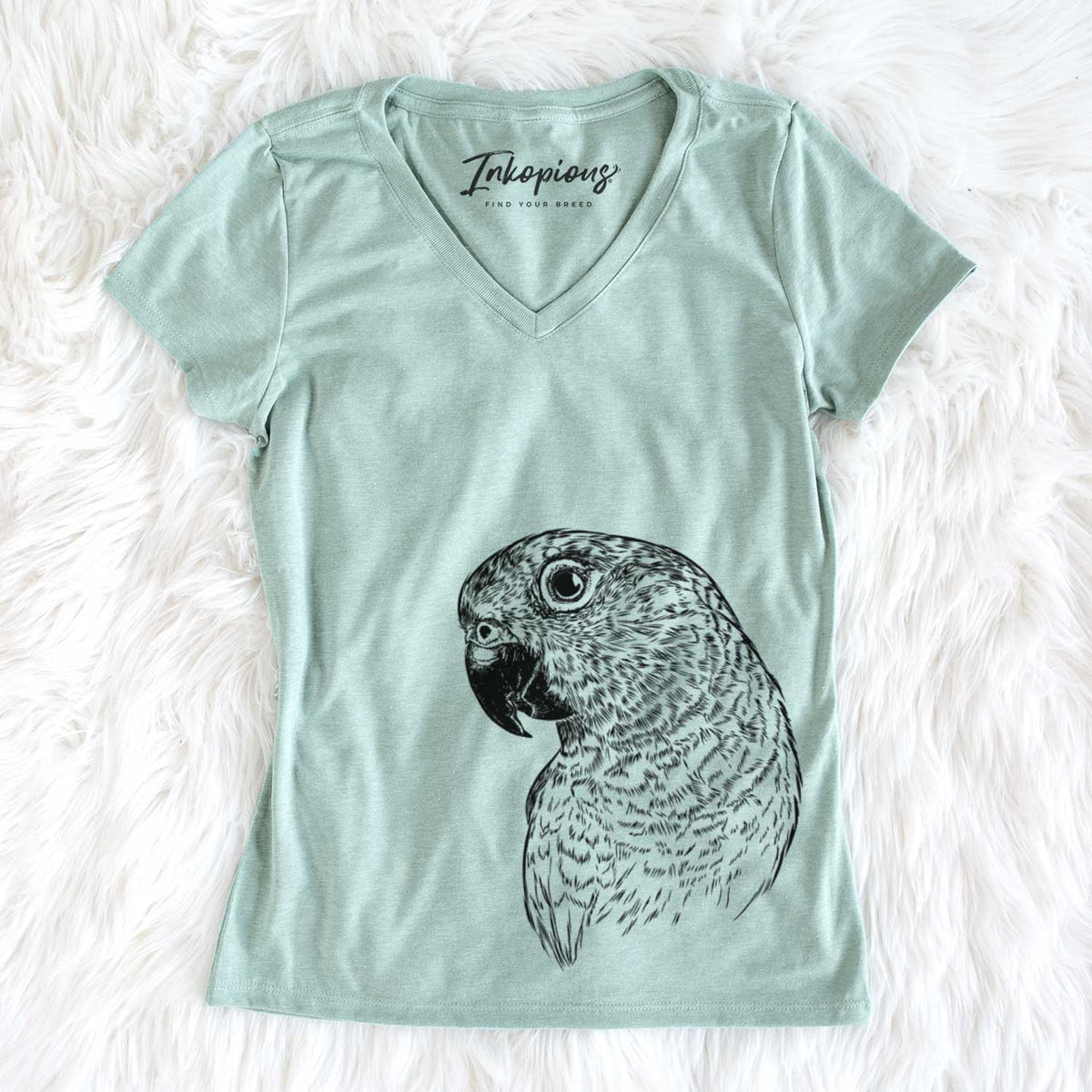 Bare Kelly the Conure - Women's V-neck Shirt