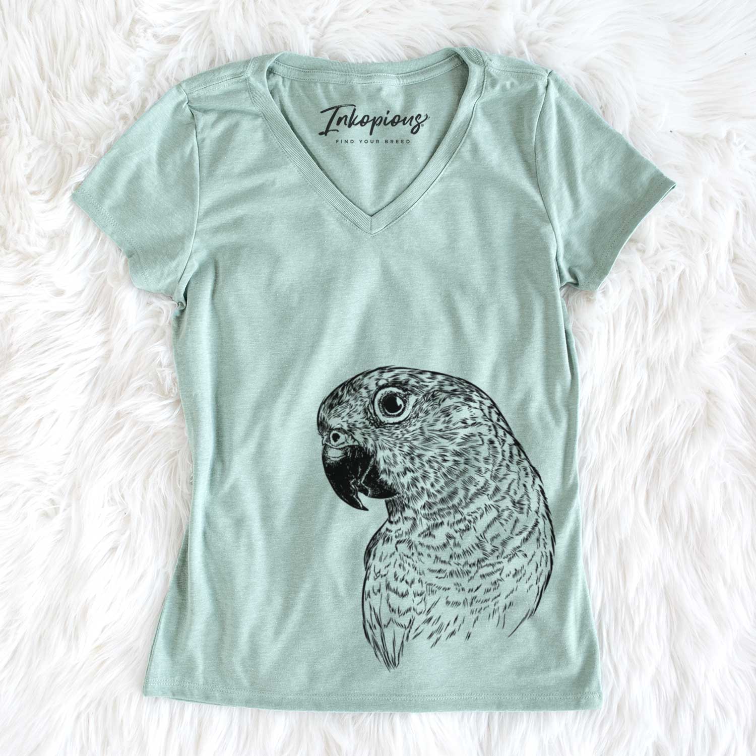 Bare Kelly the Conure - Women's V-neck Shirt