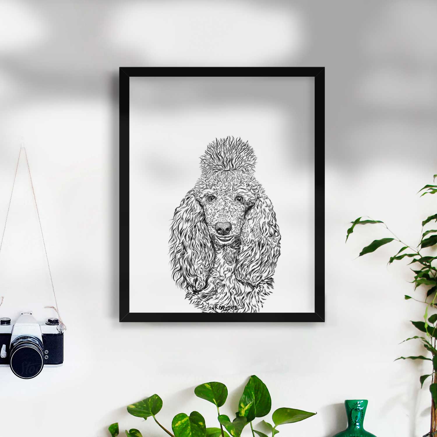 Kenna the Standard Poodle Art Print