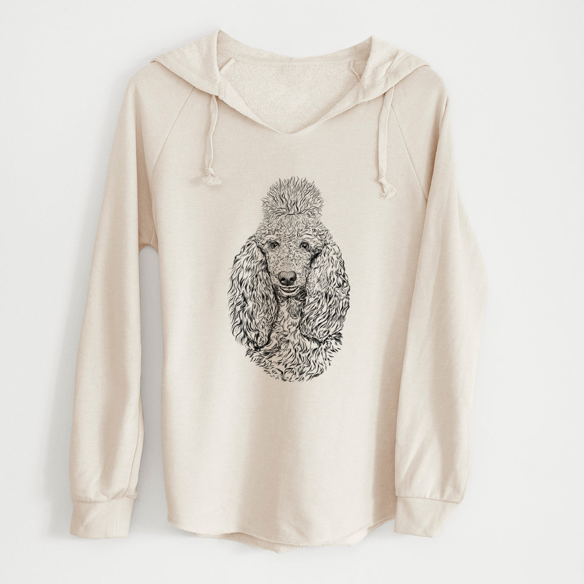Bare Kenna the Standard Poodle - Cali Wave Hooded Sweatshirt