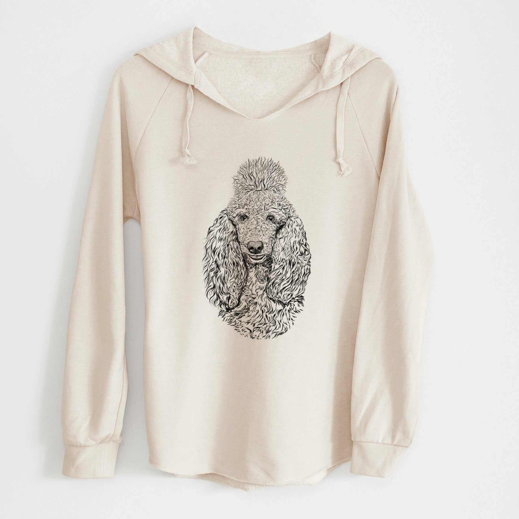 Bare Kenna the Standard Poodle - Cali Wave Hooded Sweatshirt