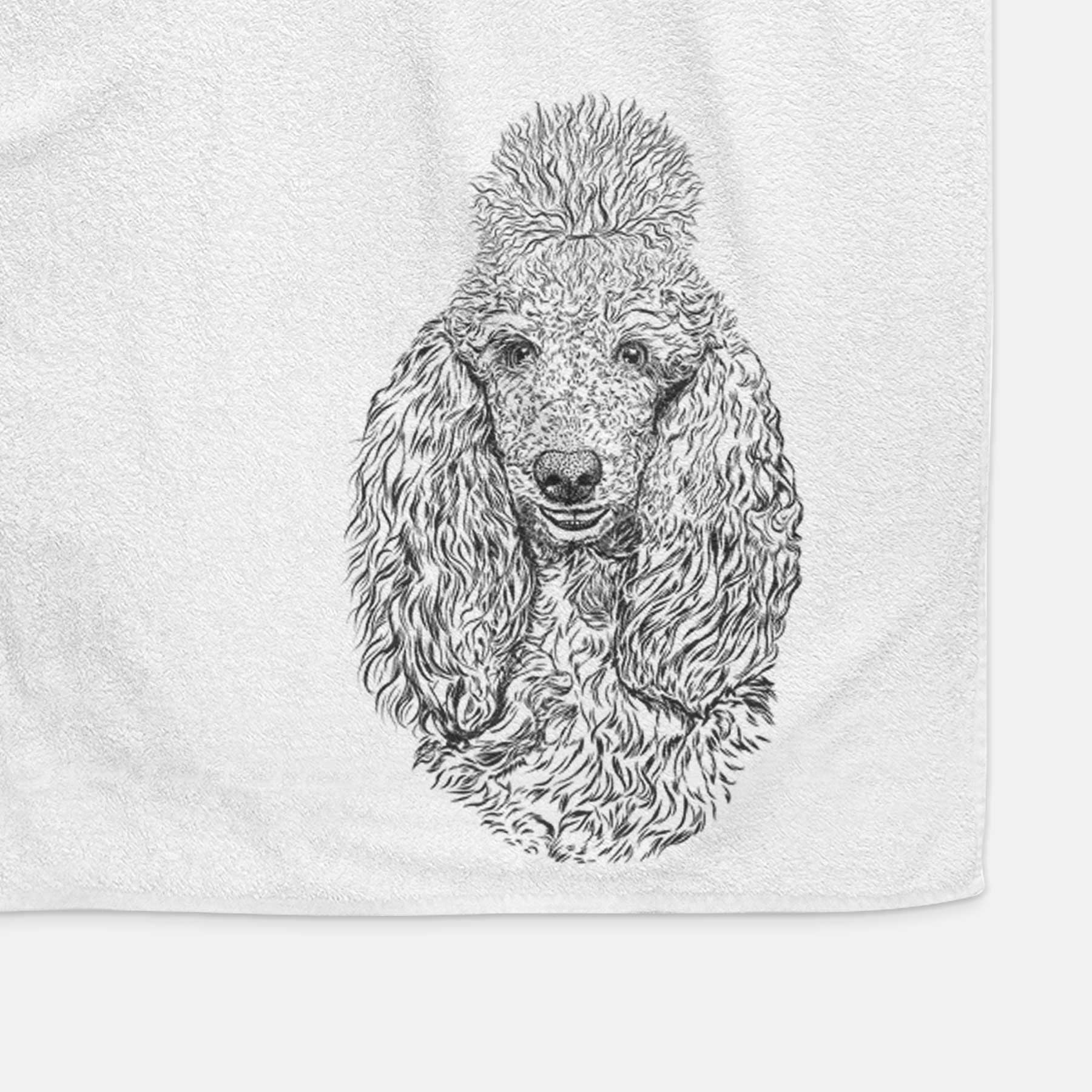 Kenna the Standard Poodle Decorative Hand Towel