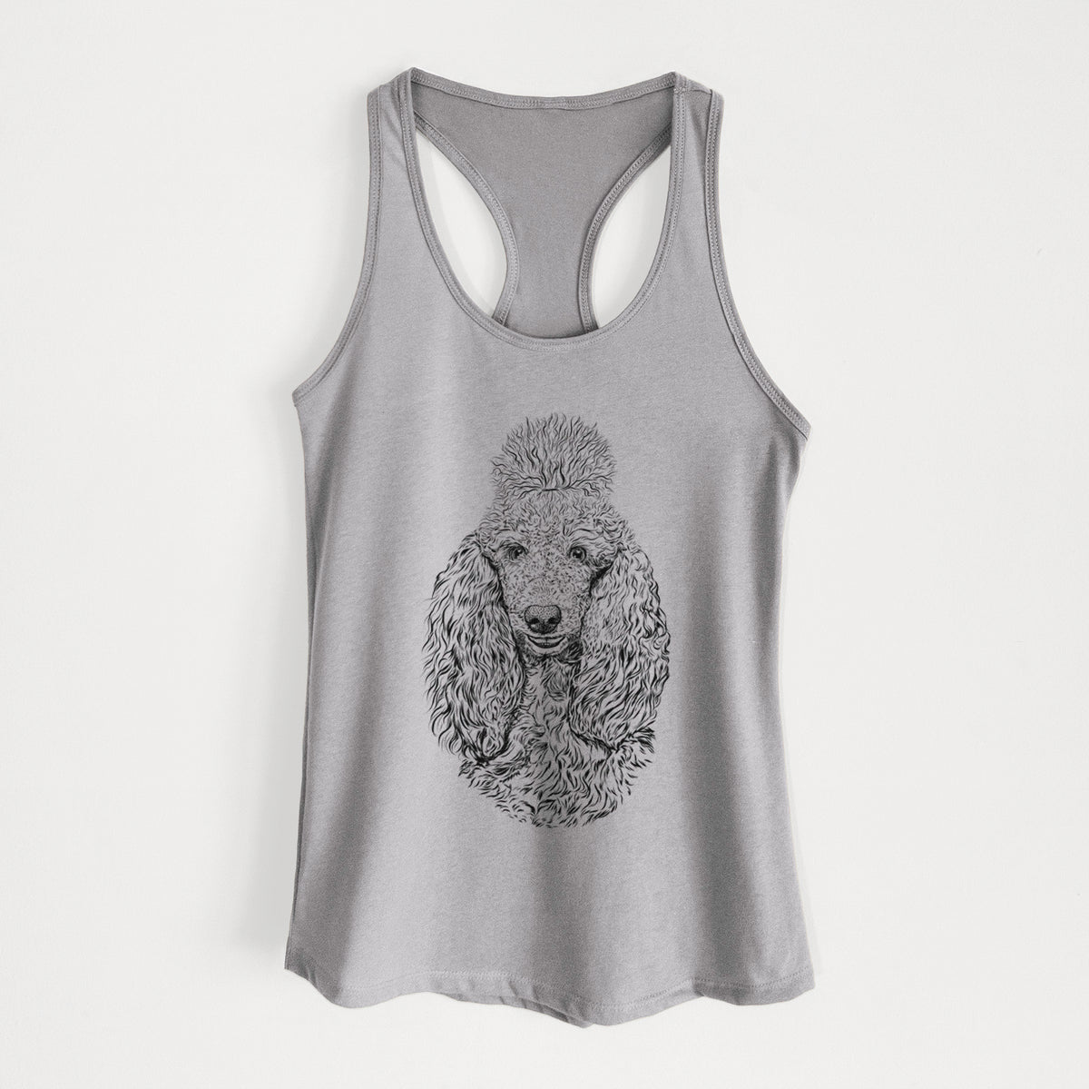 Kenna the Standard Poodle - Women&#39;s Racerback Tanktop