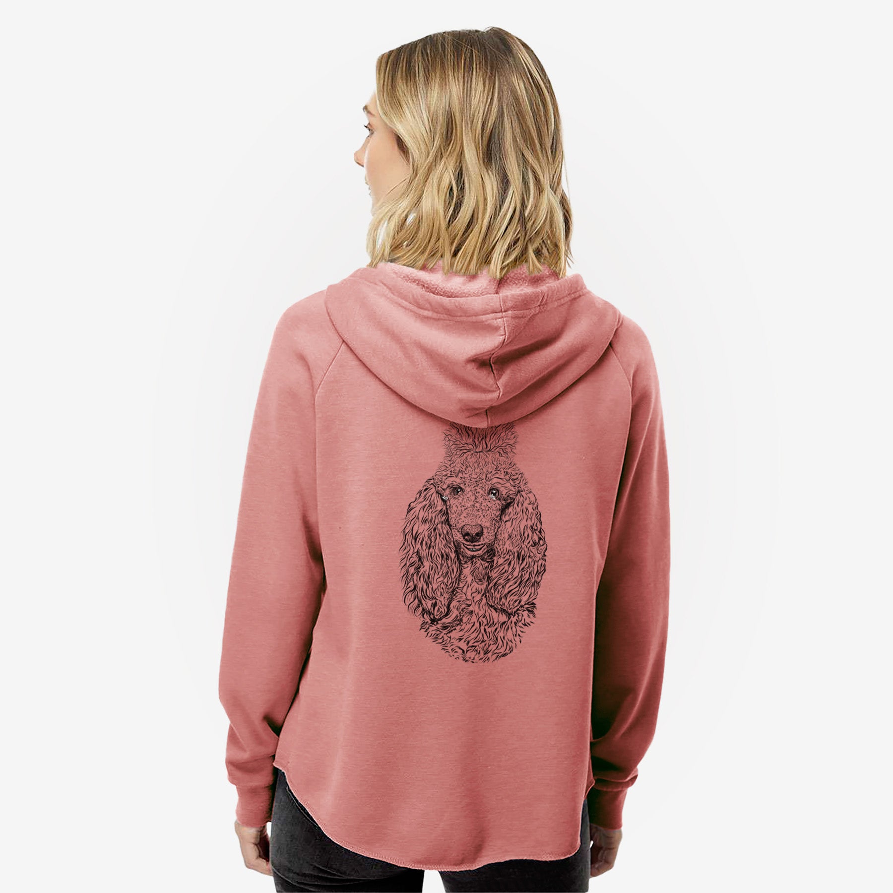 Kenna the Standard Poodle - Women's Cali Wave Zip-Up Sweatshirt