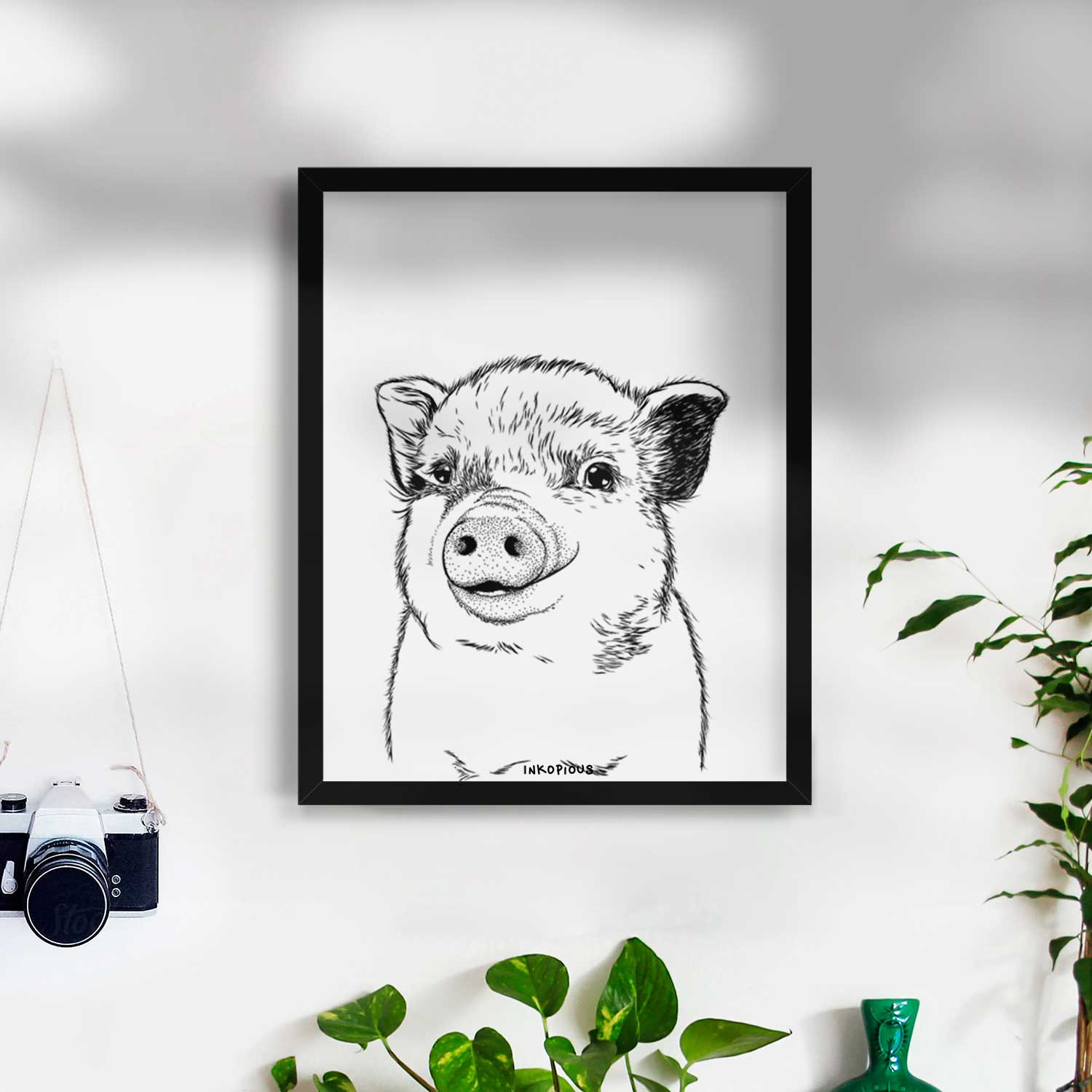 Kevin the Spotted Pig Art Print