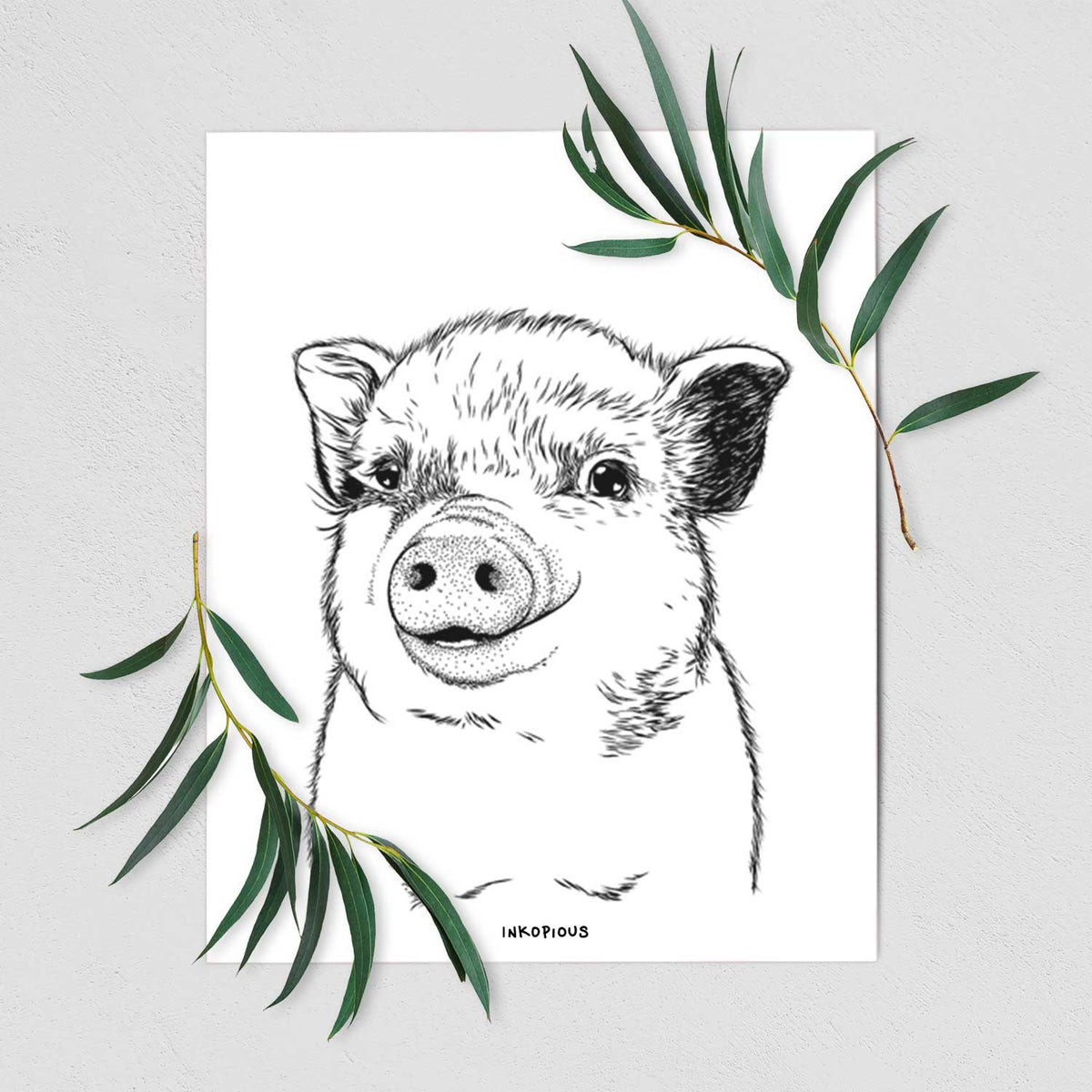 Kevin the Spotted Pig Art Print