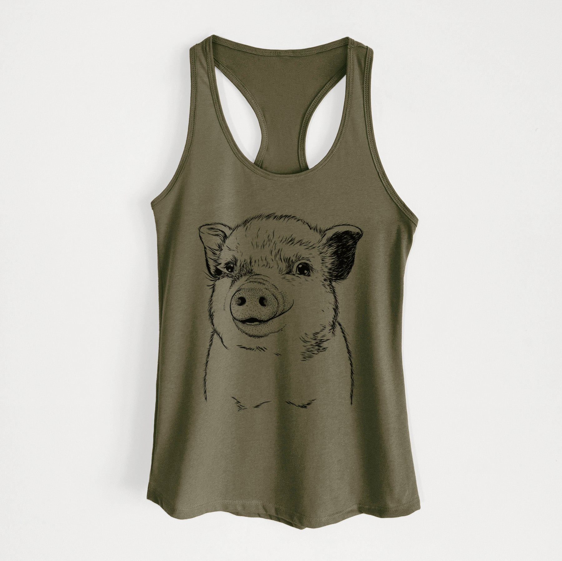 Kevin the Spotted Pig - Women's Racerback Tanktop