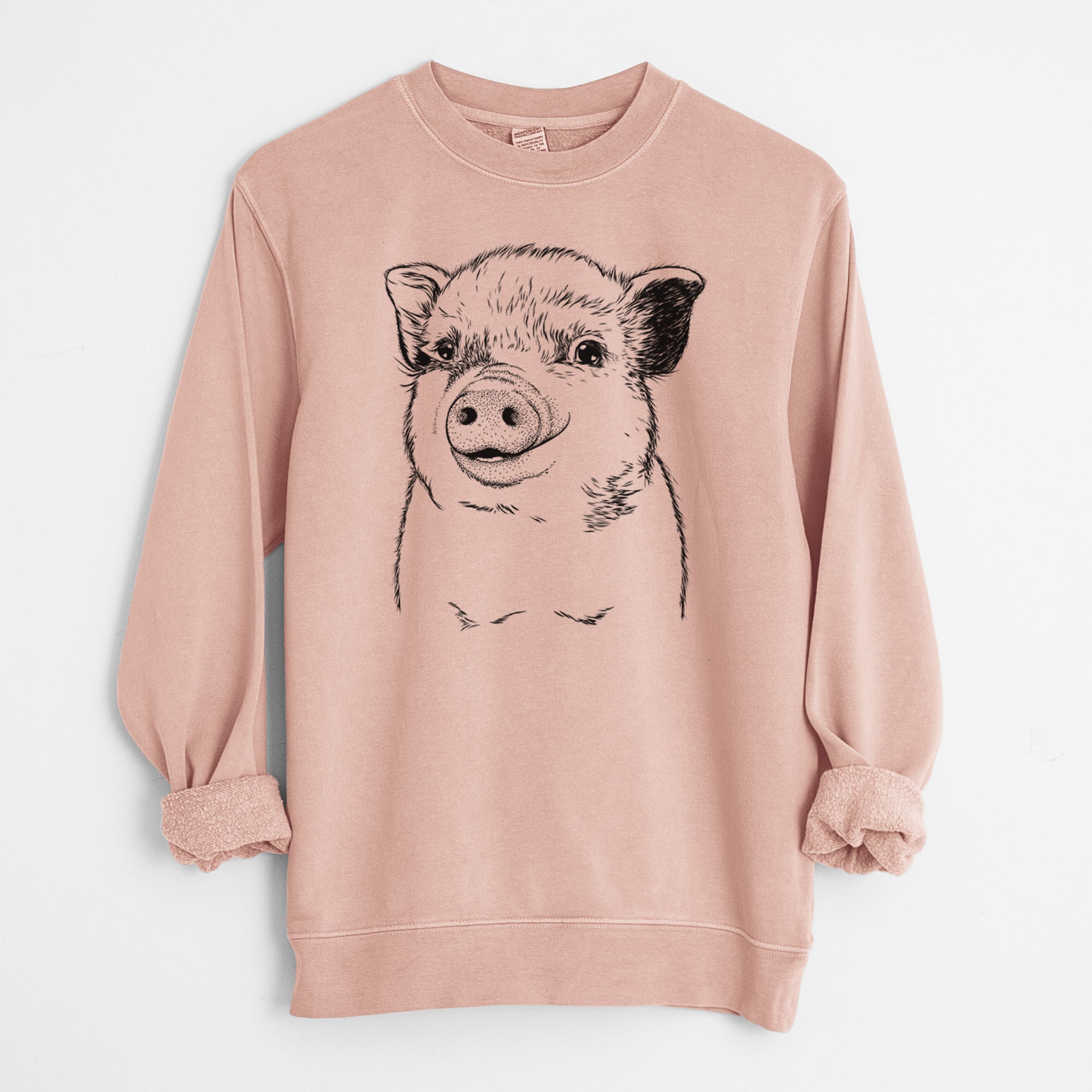 Bare Kevin the Spotted Pig - Unisex Pigment Dyed Crew Sweatshirt