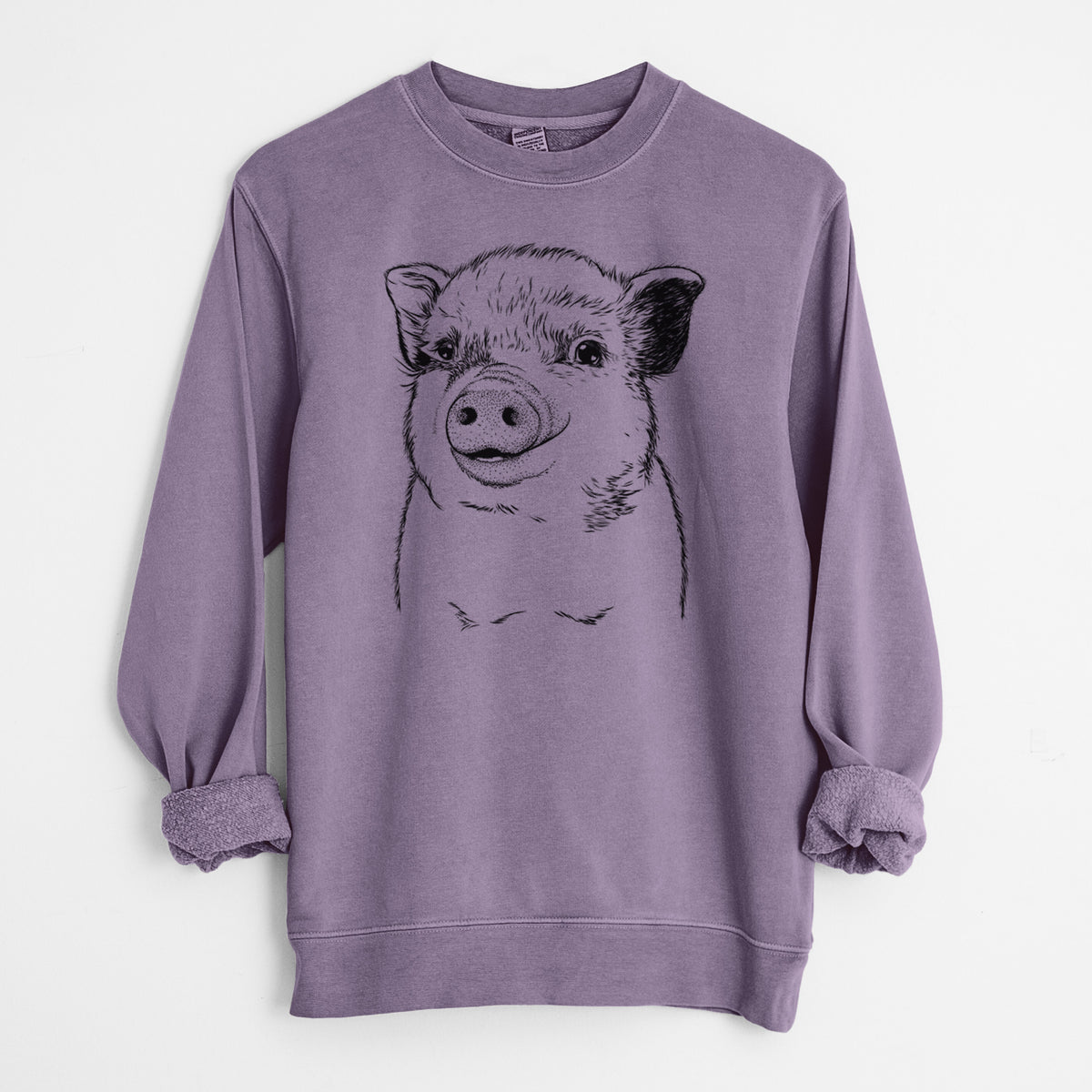 Bare Kevin the Spotted Pig - Unisex Pigment Dyed Crew Sweatshirt