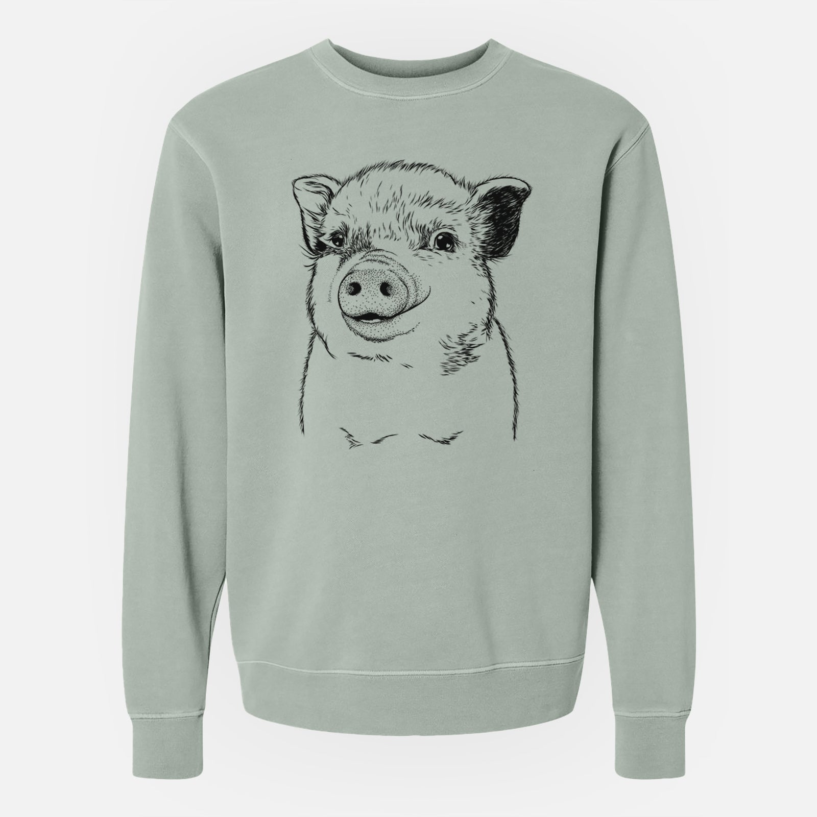 Bare Kevin the Spotted Pig - Unisex Pigment Dyed Crew Sweatshirt