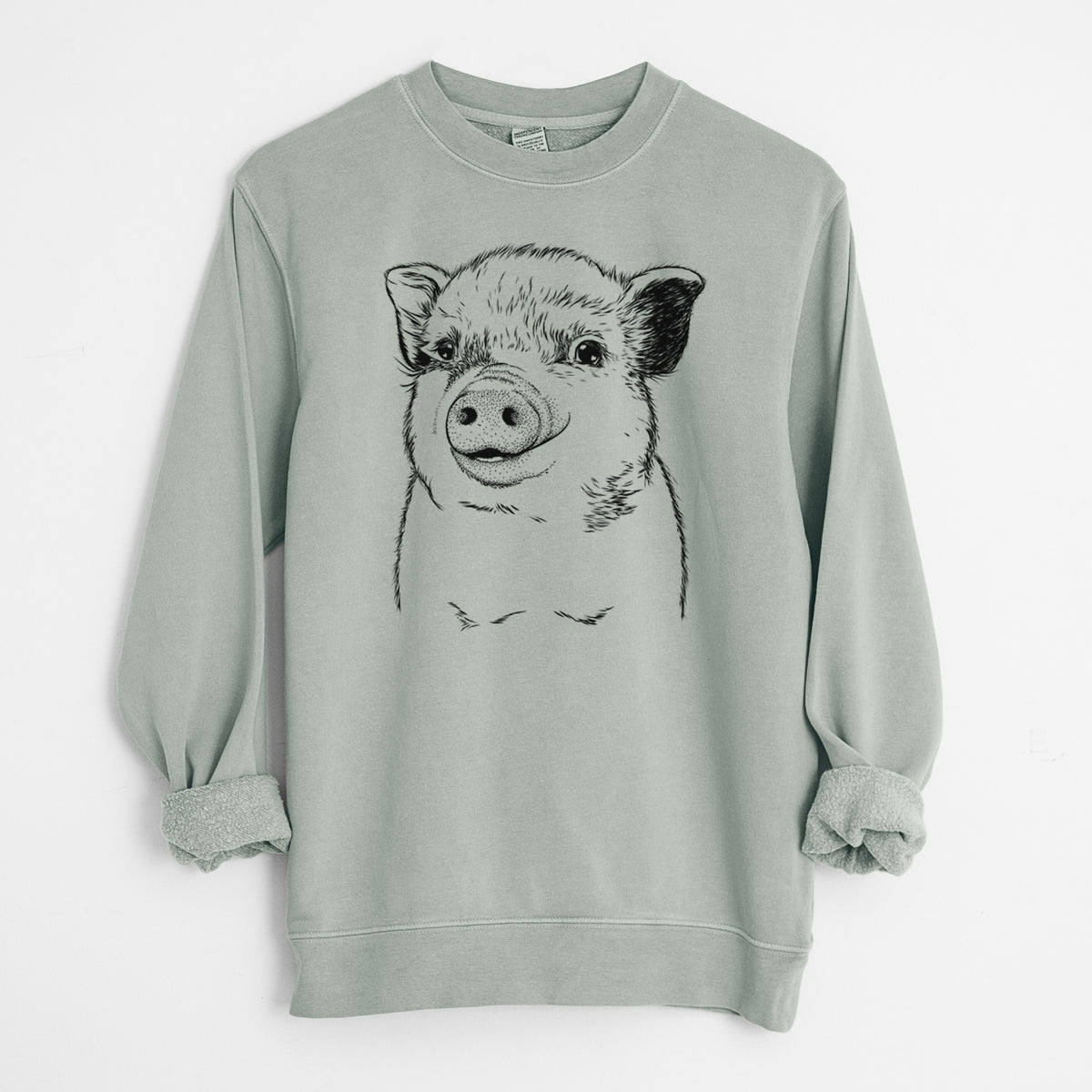 Bare Kevin the Spotted Pig - Unisex Pigment Dyed Crew Sweatshirt