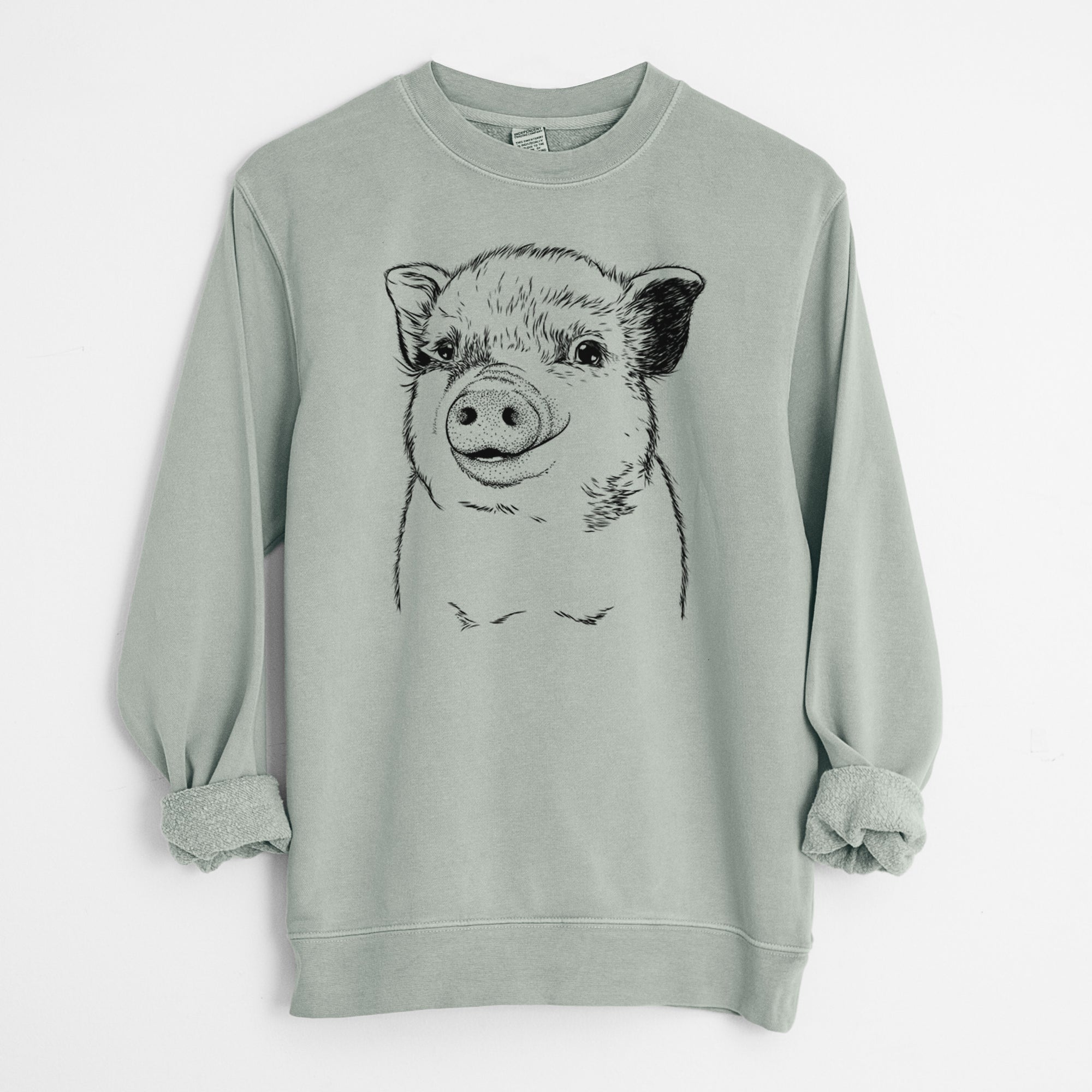 Bare Kevin the Spotted Pig - Unisex Pigment Dyed Crew Sweatshirt