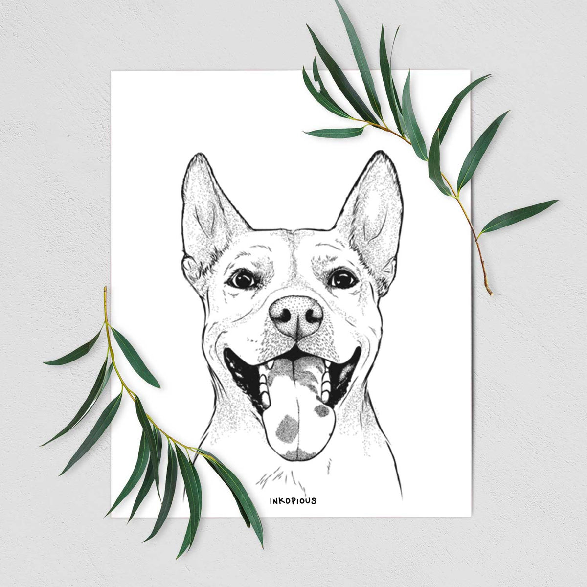 Khaleesi the Carolina Dog Art Print