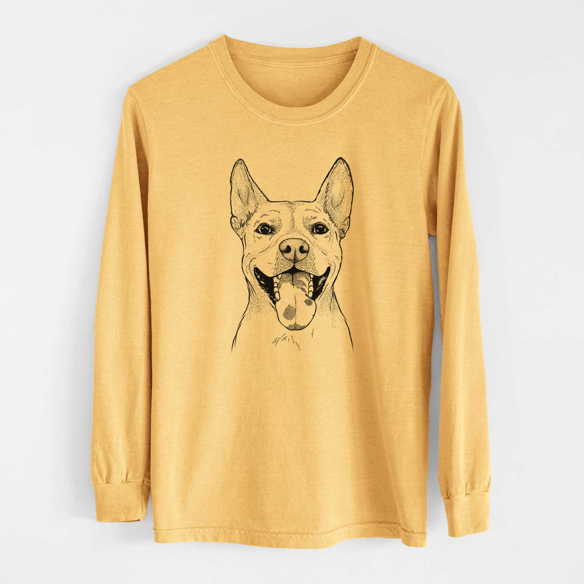 Bare Khaleesi the Carolina Dog - Heavyweight 100% Cotton Long Sleeve
