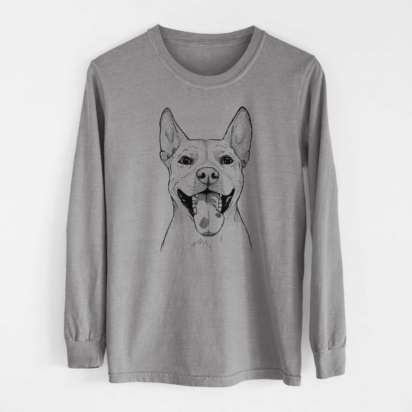 Bare Khaleesi the Carolina Dog - Heavyweight 100% Cotton Long Sleeve