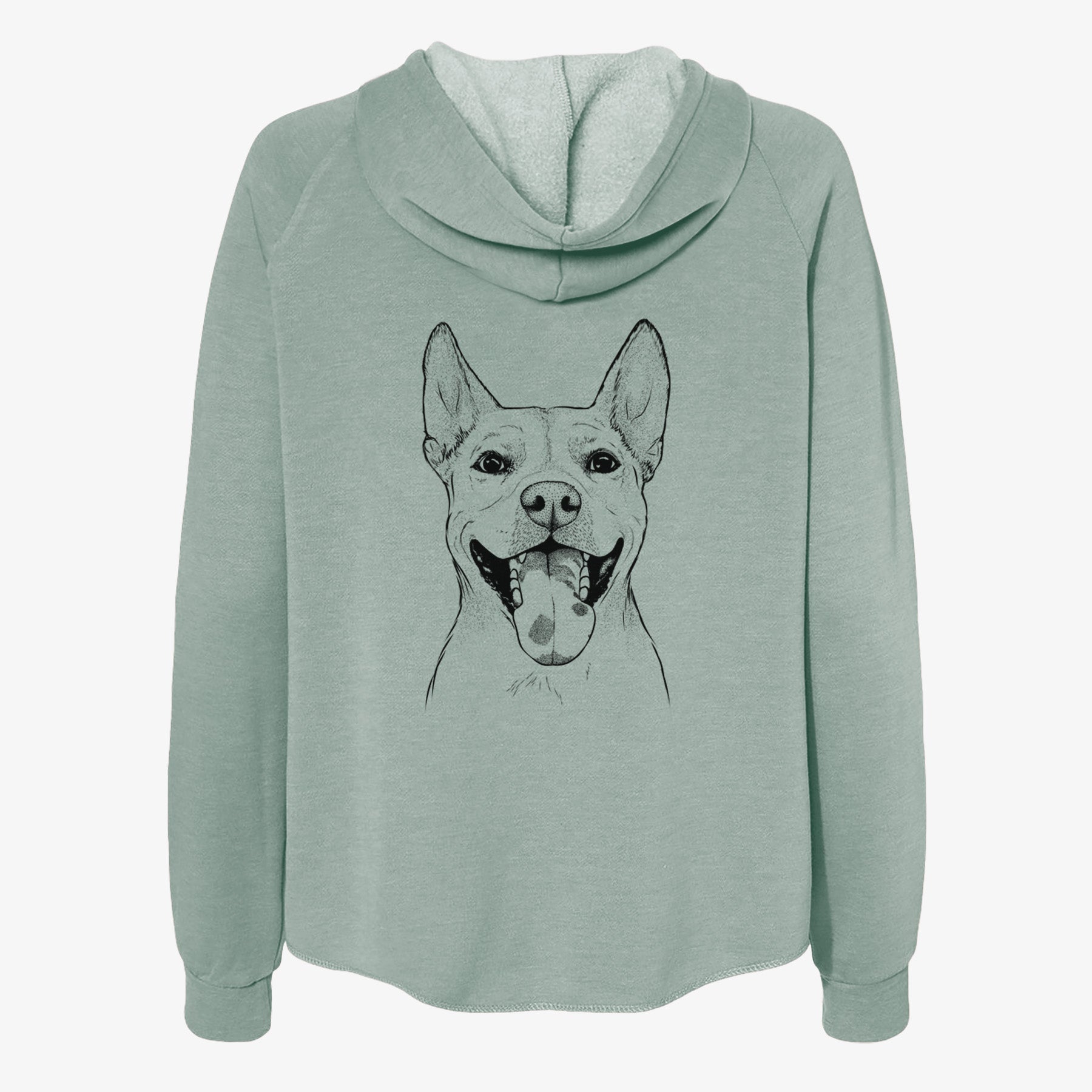 Khaleesi the Carolina Dog - Women's Cali Wave Zip-Up Sweatshirt