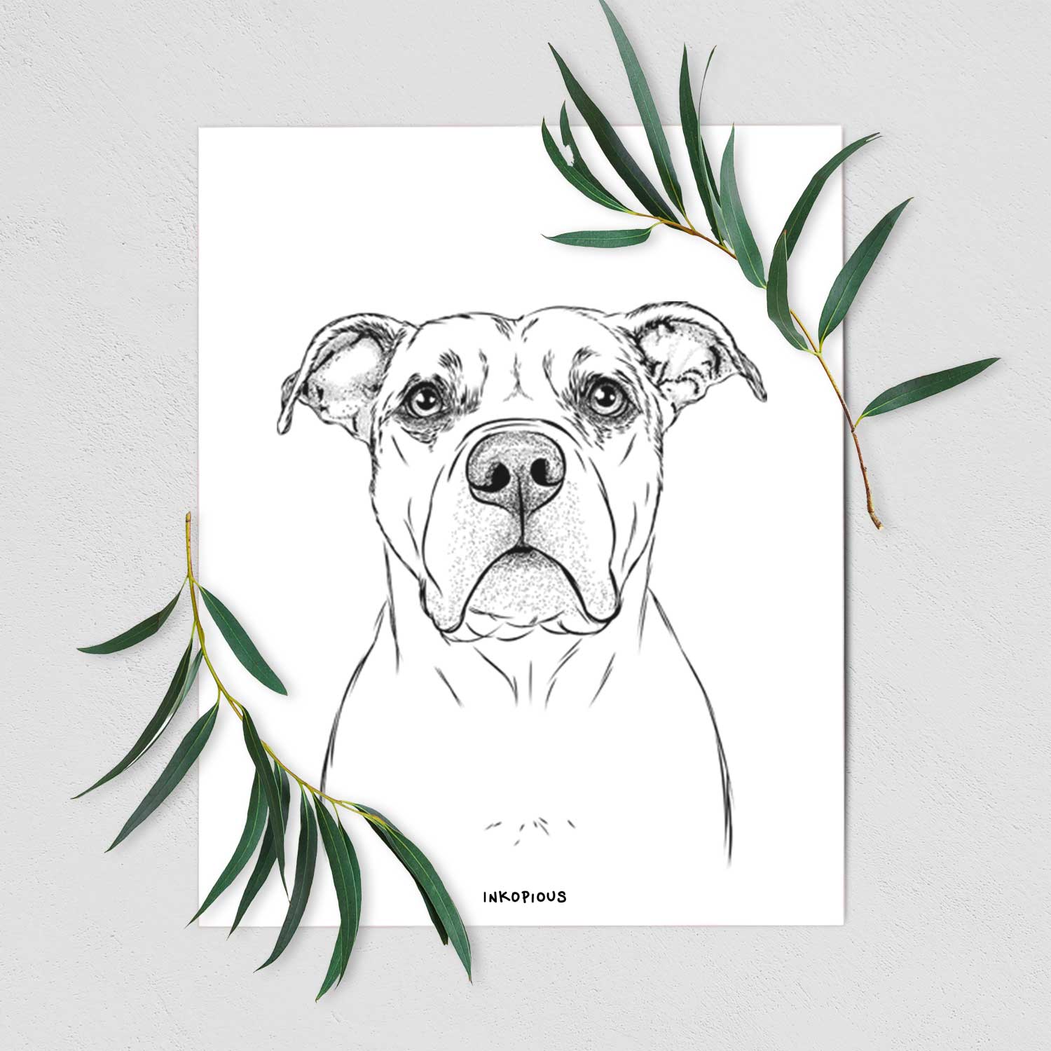 KiaOra the Pitbull Mix Art Print