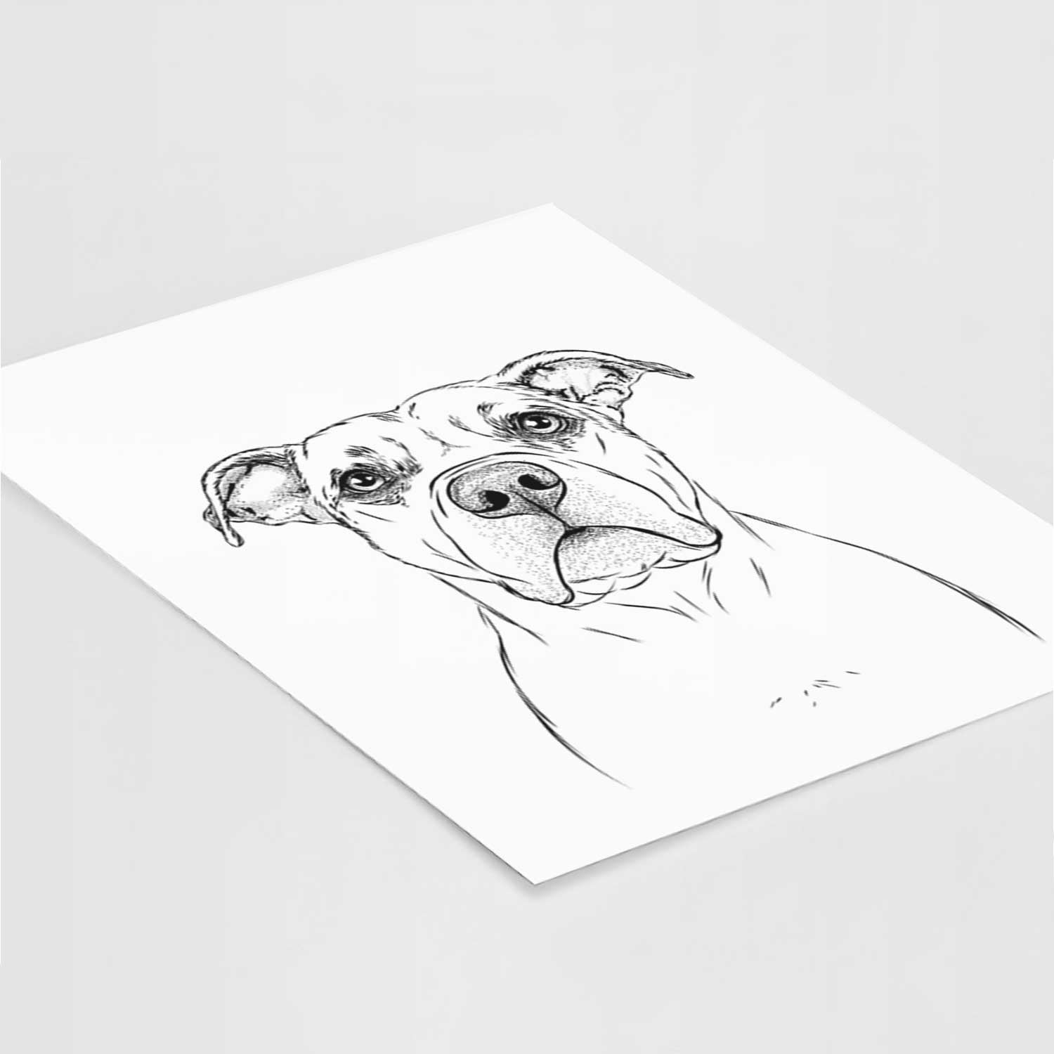 KiaOra the Pitbull Mix Art Print