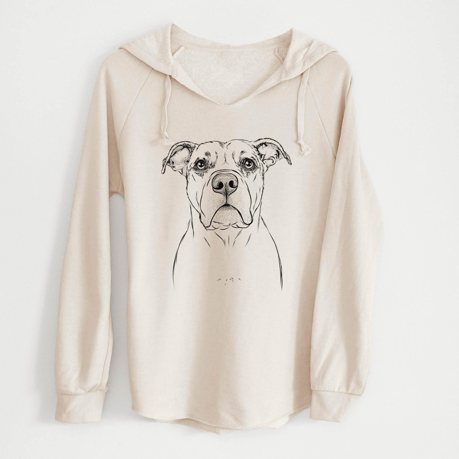 Bare KiaOra the Pitbull Mix - Cali Wave Hooded Sweatshirt