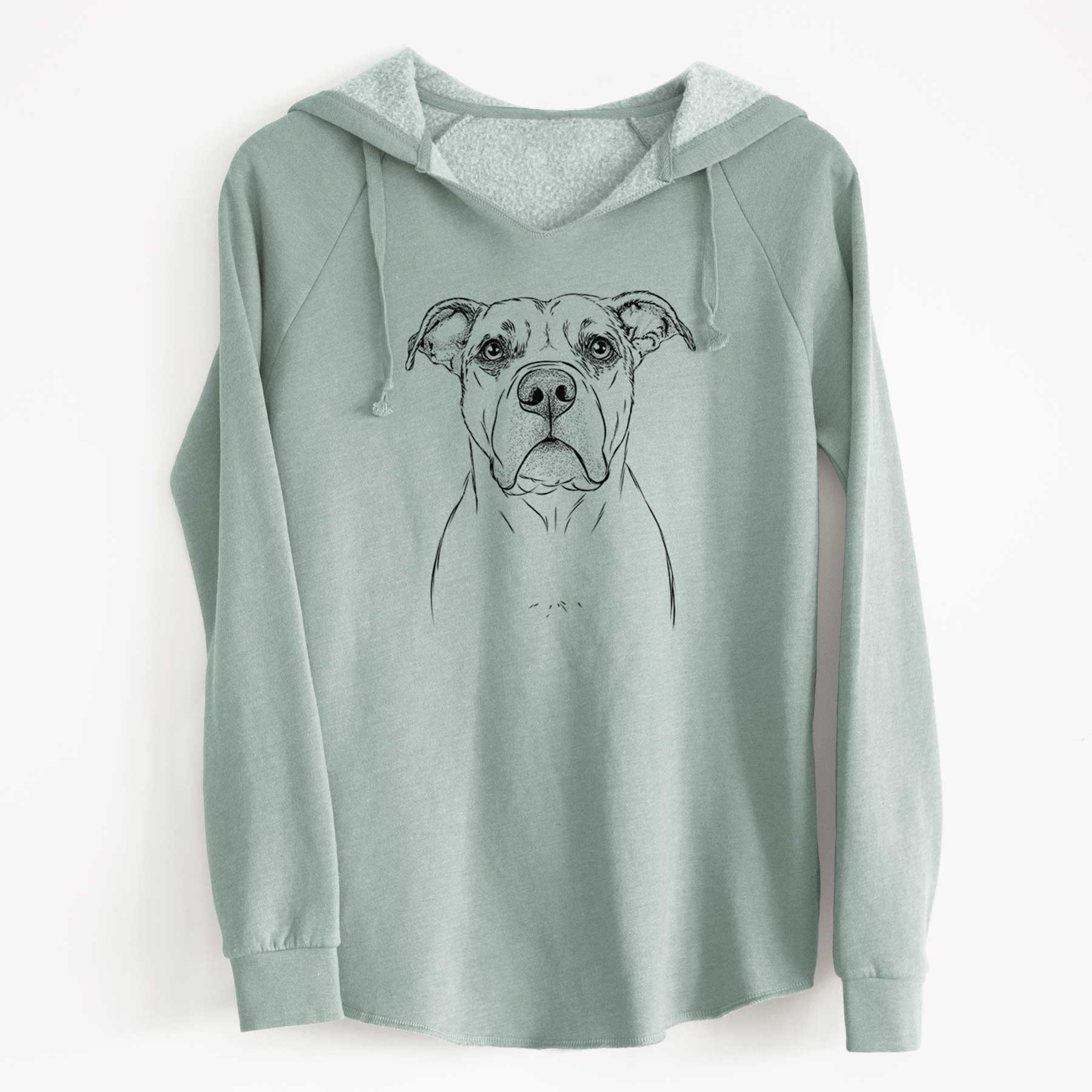 Bare KiaOra the Pitbull Mix - Cali Wave Hooded Sweatshirt