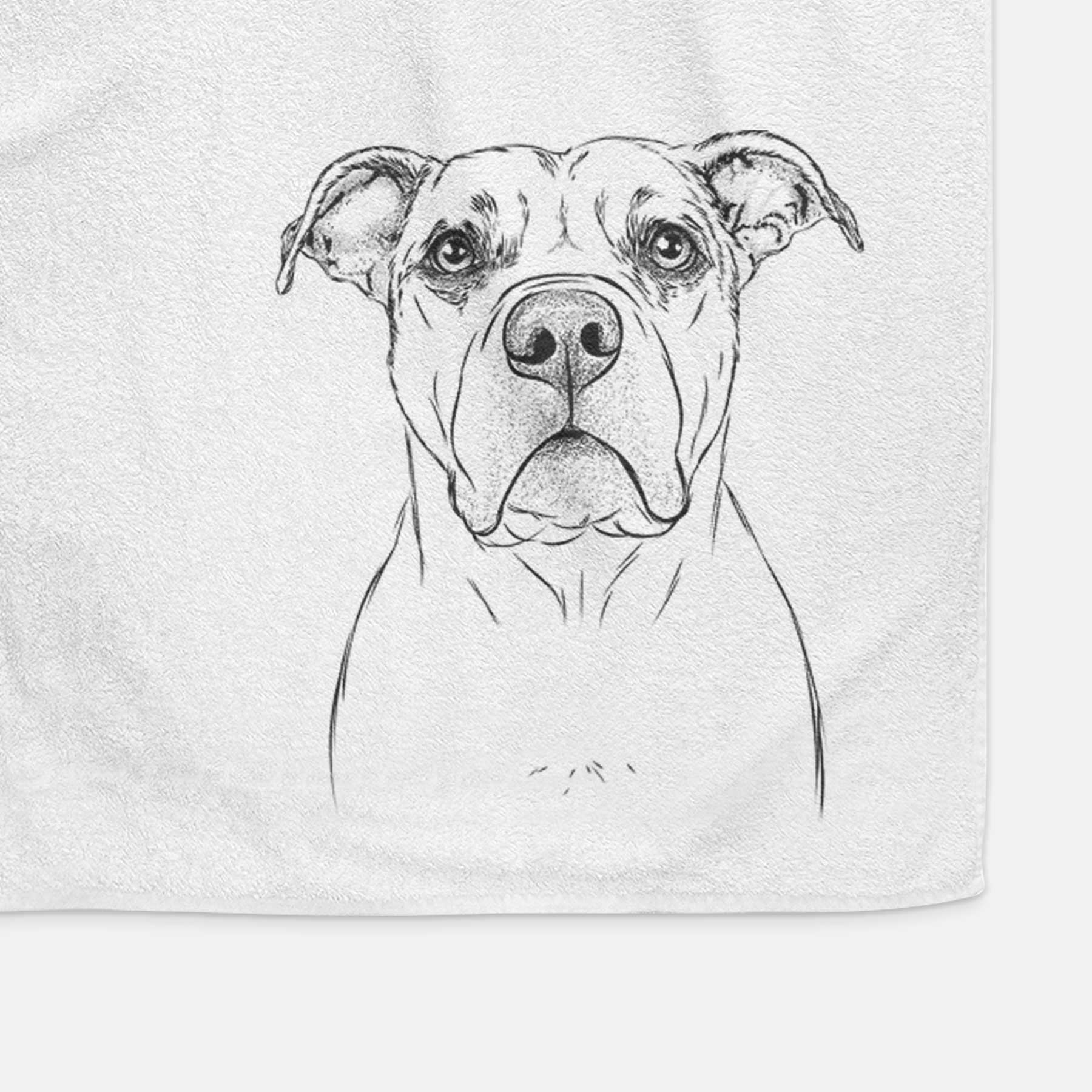 KiaOra the Pitbull Mix Decorative Hand Towel