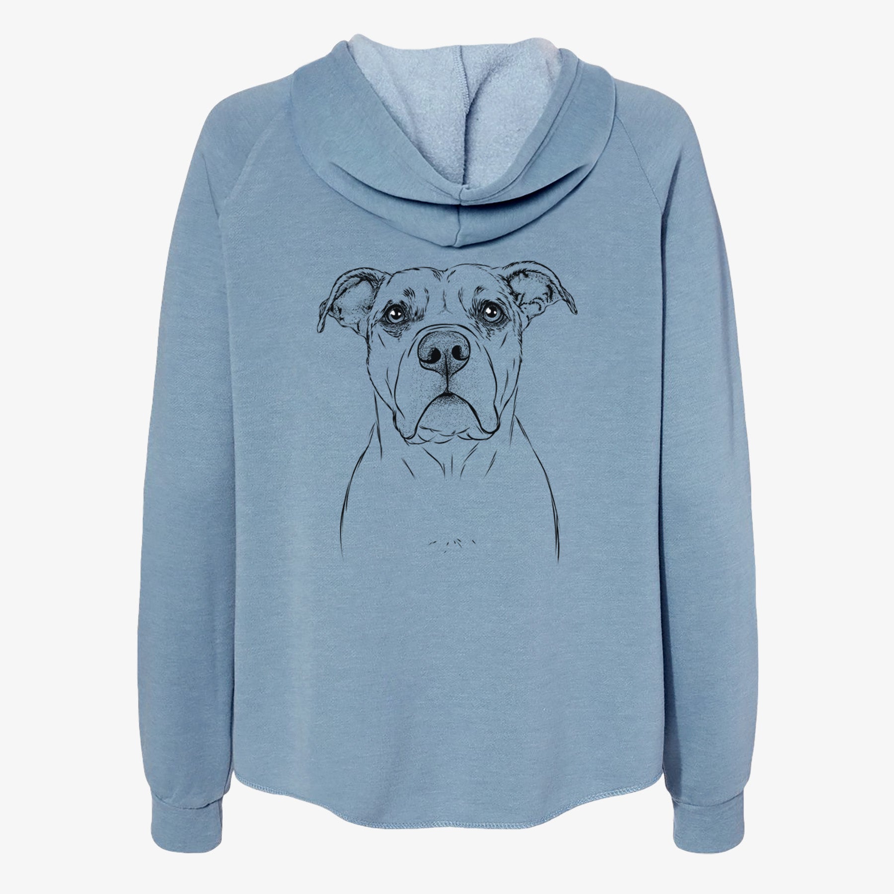 KiaOra the Pitbull Mix - Women's Cali Wave Zip-Up Sweatshirt