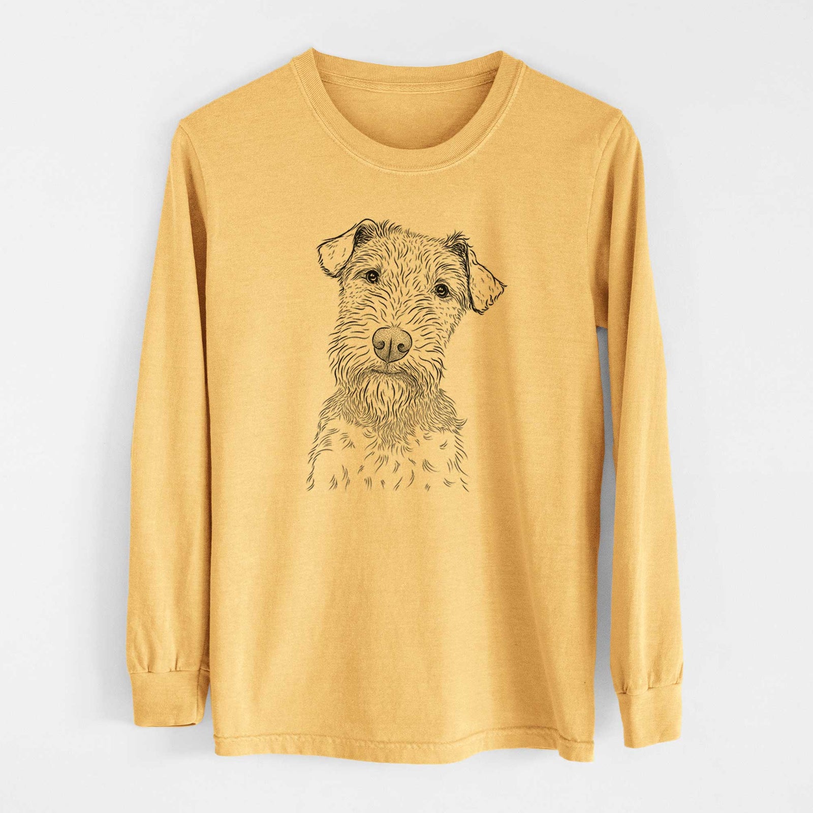 Bare Kiara the Welsh Terrier - Heavyweight 100% Cotton Long Sleeve