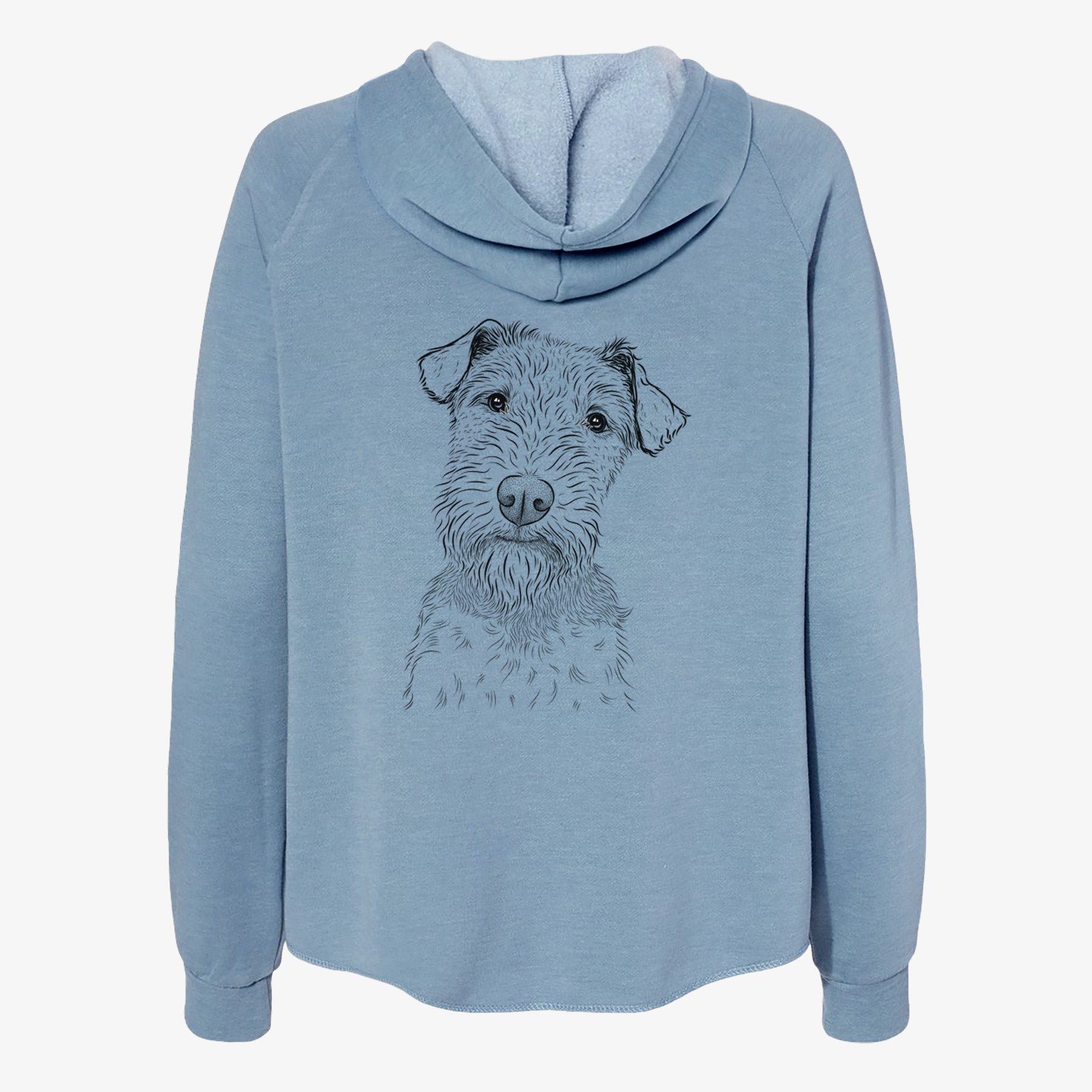 Kiara the Welsh Terrier - Women's Cali Wave Zip-Up Sweatshirt