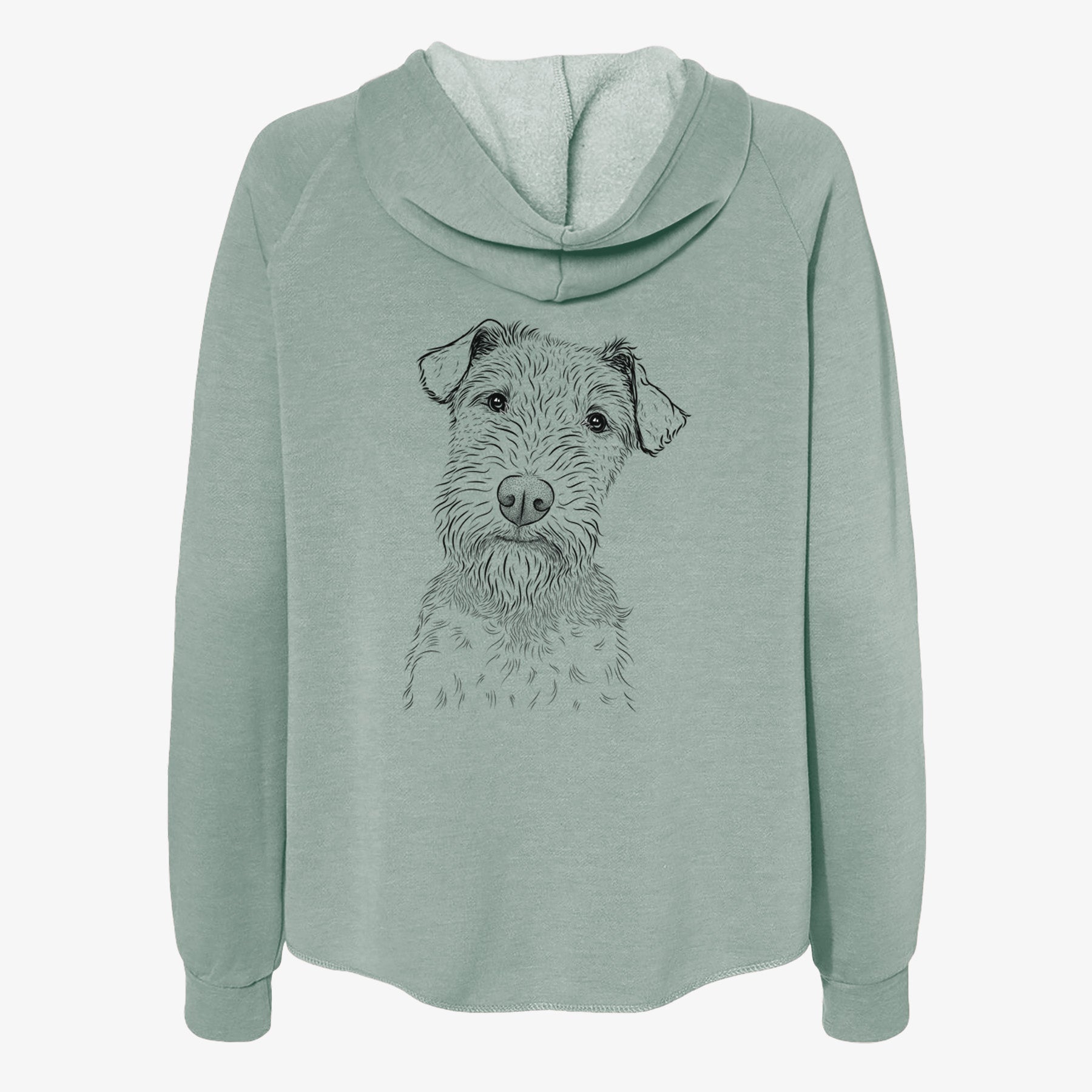 Kiara the Welsh Terrier - Women's Cali Wave Zip-Up Sweatshirt