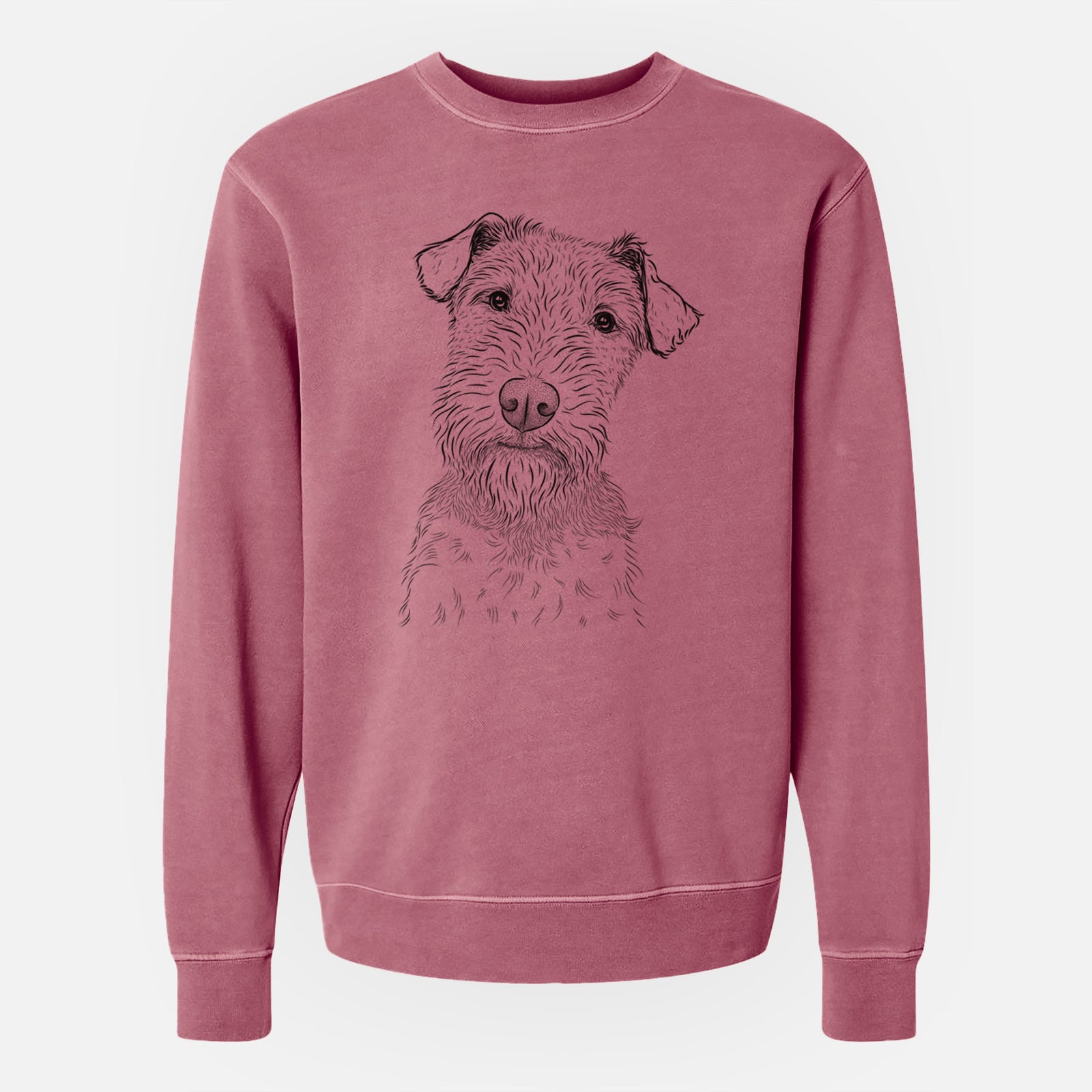 Bare Kiara the Welsh Terrier - Unisex Pigment Dyed Crew Sweatshirt