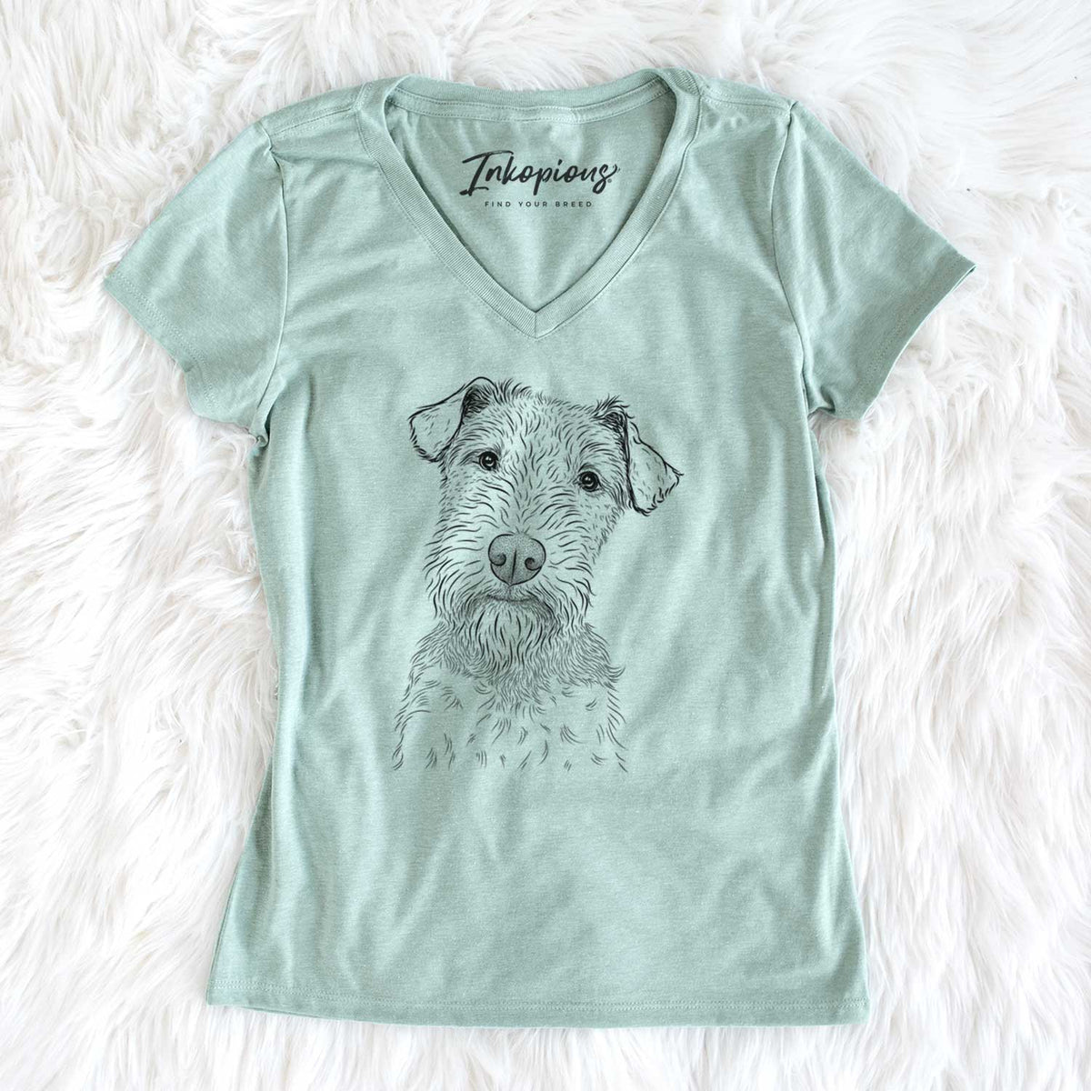 Bare Kiara the Welsh Terrier - Women&#39;s V-neck Shirt