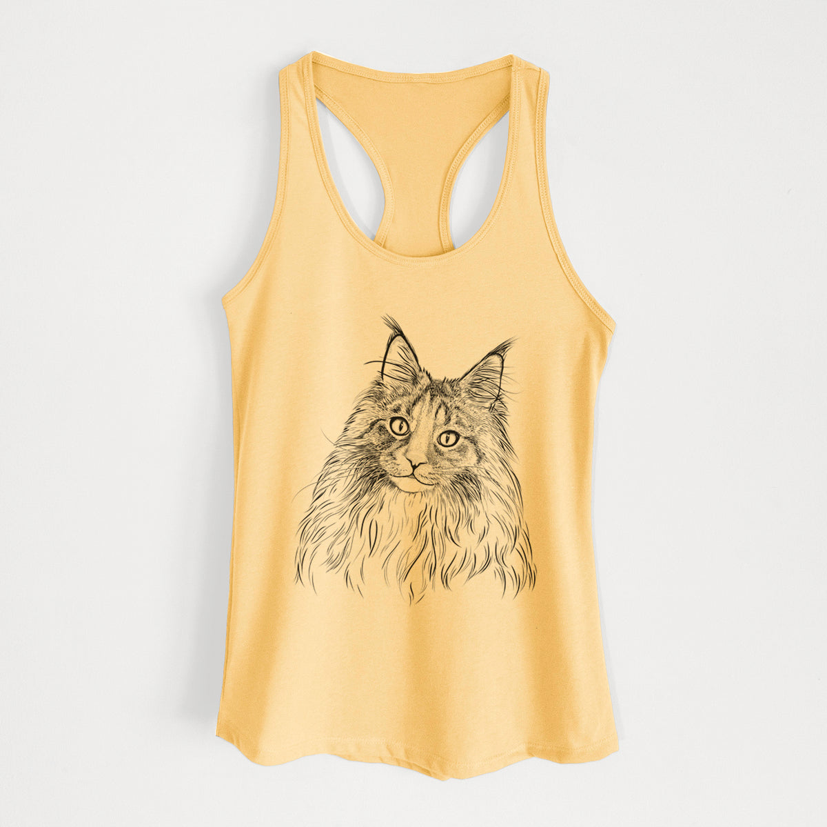Kiki the Maine Coon Cat - Women's Racerback Tanktop