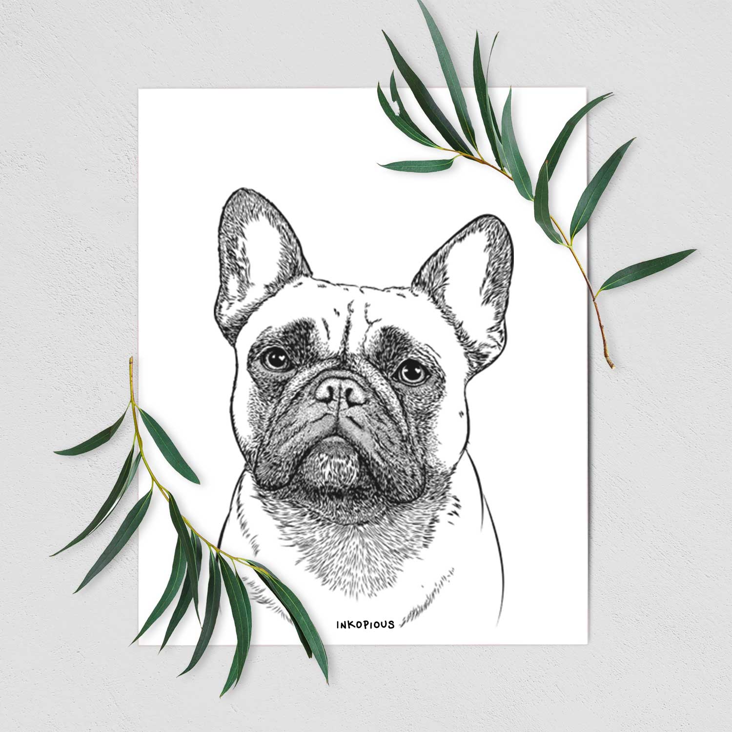 Kingsleigh the French Bulldog Art Print