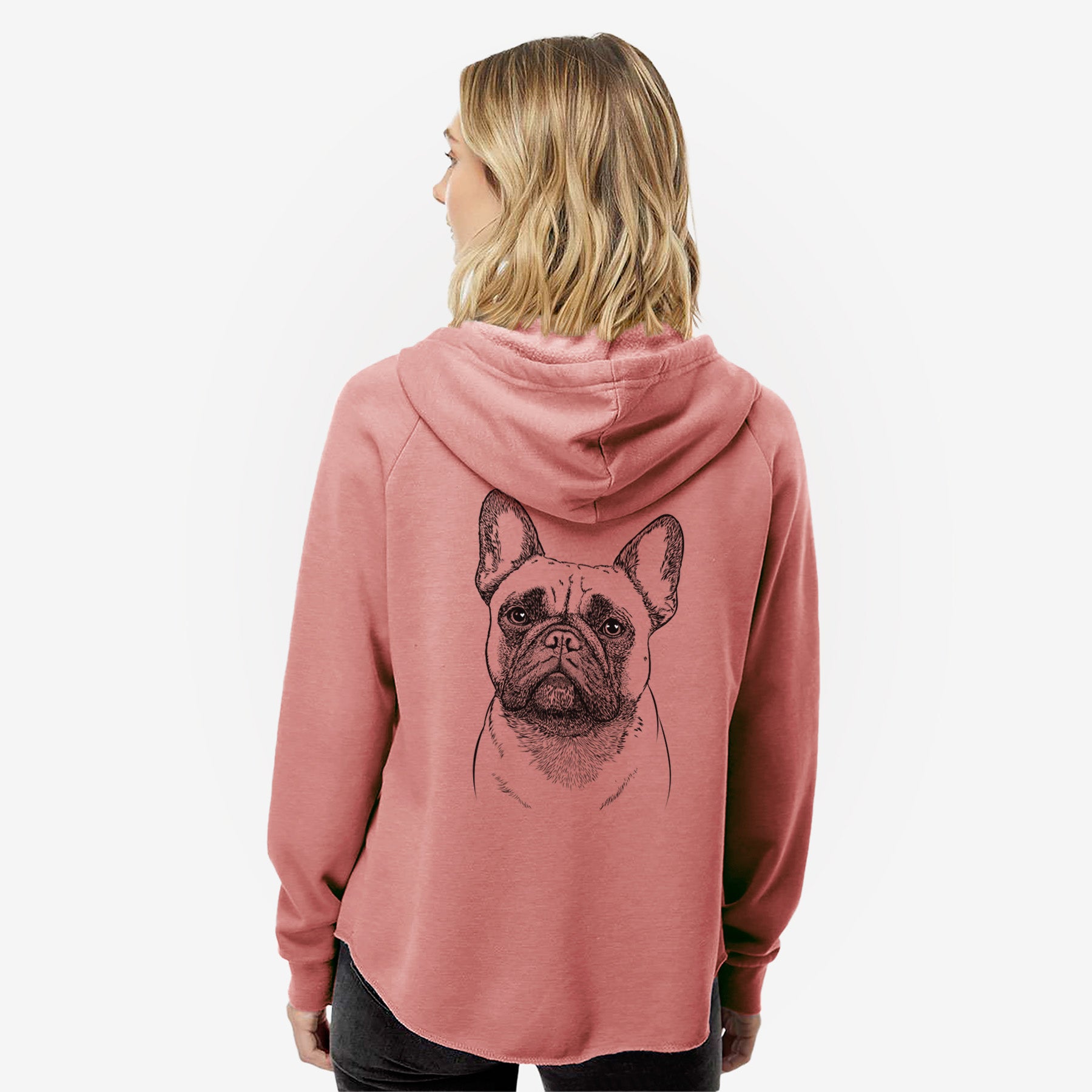 Kingsleigh the French Bulldog - Women's Cali Wave Zip-Up Sweatshirt