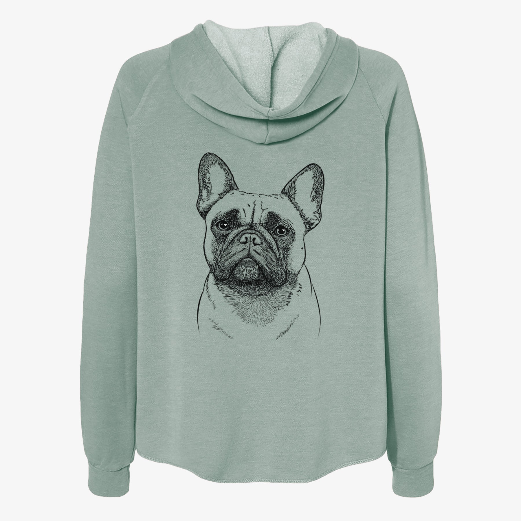 Kingsleigh the French Bulldog - Women's Cali Wave Zip-Up Sweatshirt