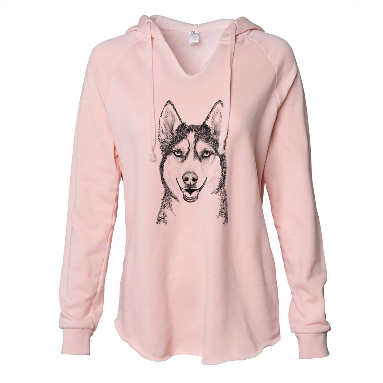 Kira the Siberian Husky - Cali Wave Hooded Sweatshirt