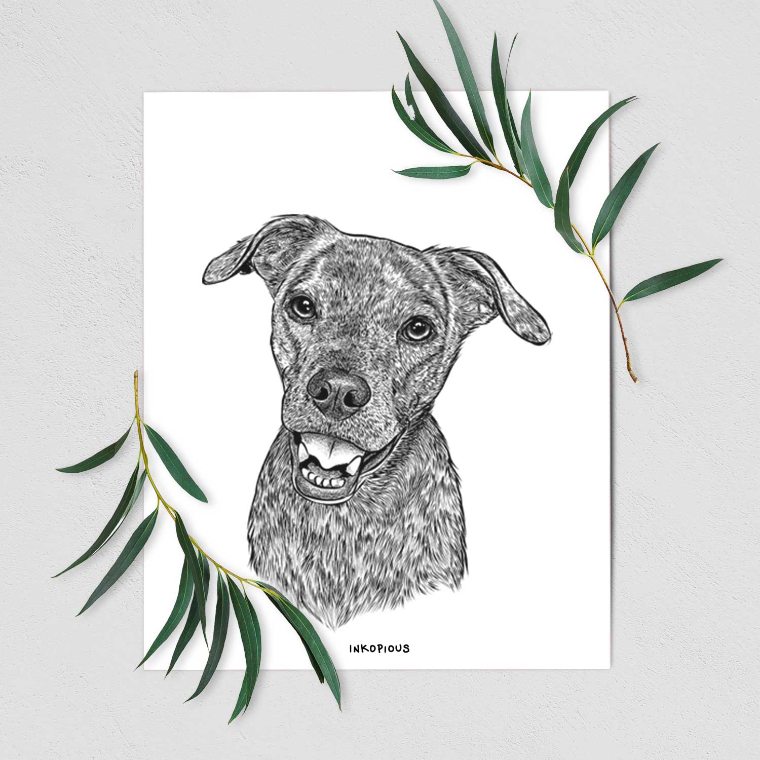 Kirby the Mountain Cur Mix Art Print