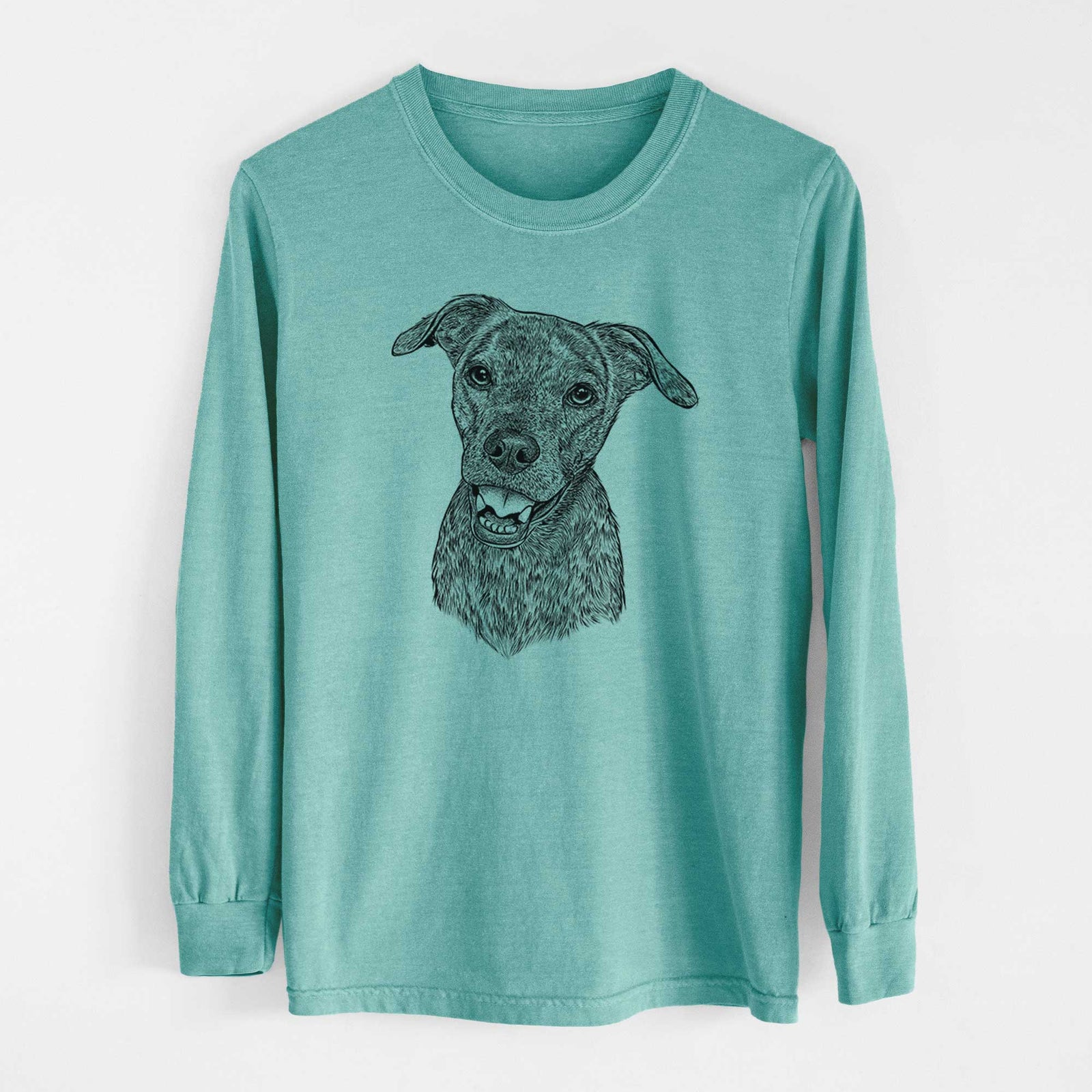 Bare Kirby the Mountain Cur Mix - Heavyweight 100% Cotton Long Sleeve