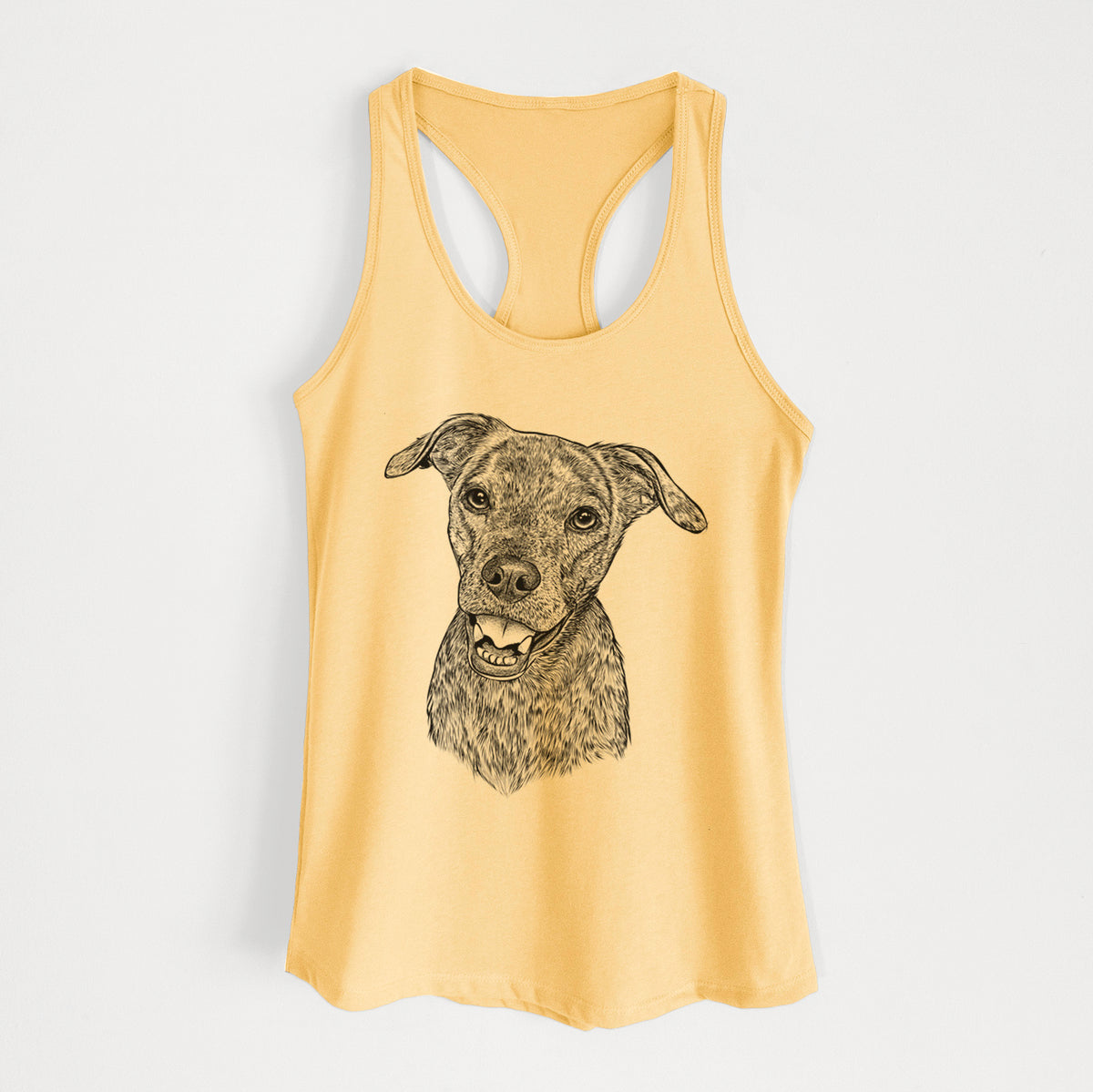 Kirby the Mountain Cur Mix - Women's Racerback Tanktop